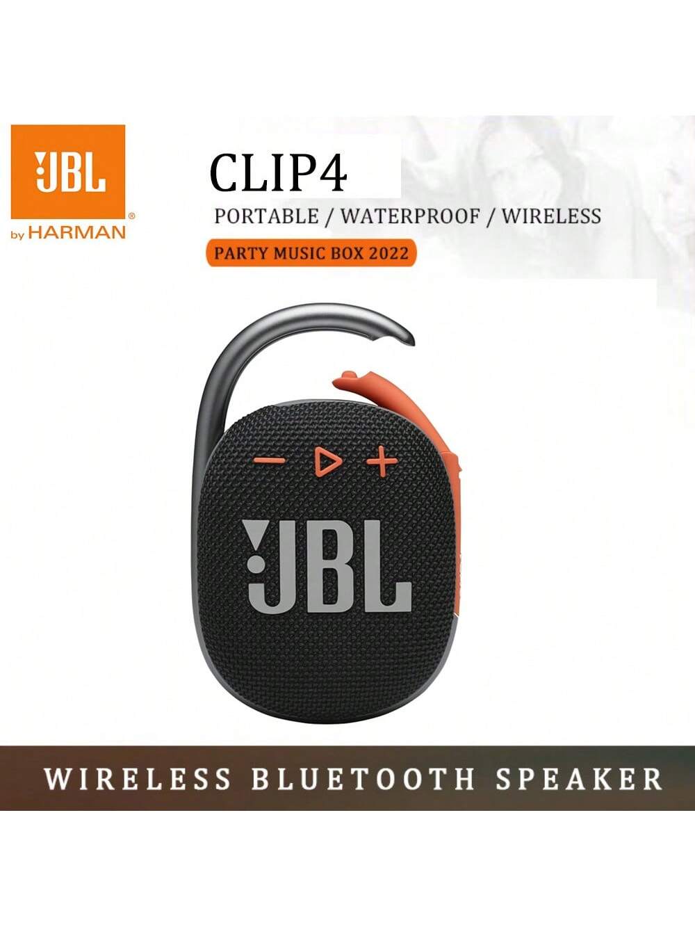 JBL CLIP 4 Bluetooth Speakers IP67 Waterproof/10 Hours Of Playtime Outdoor Travel Portable Mini Wireless Speaker Original JBL