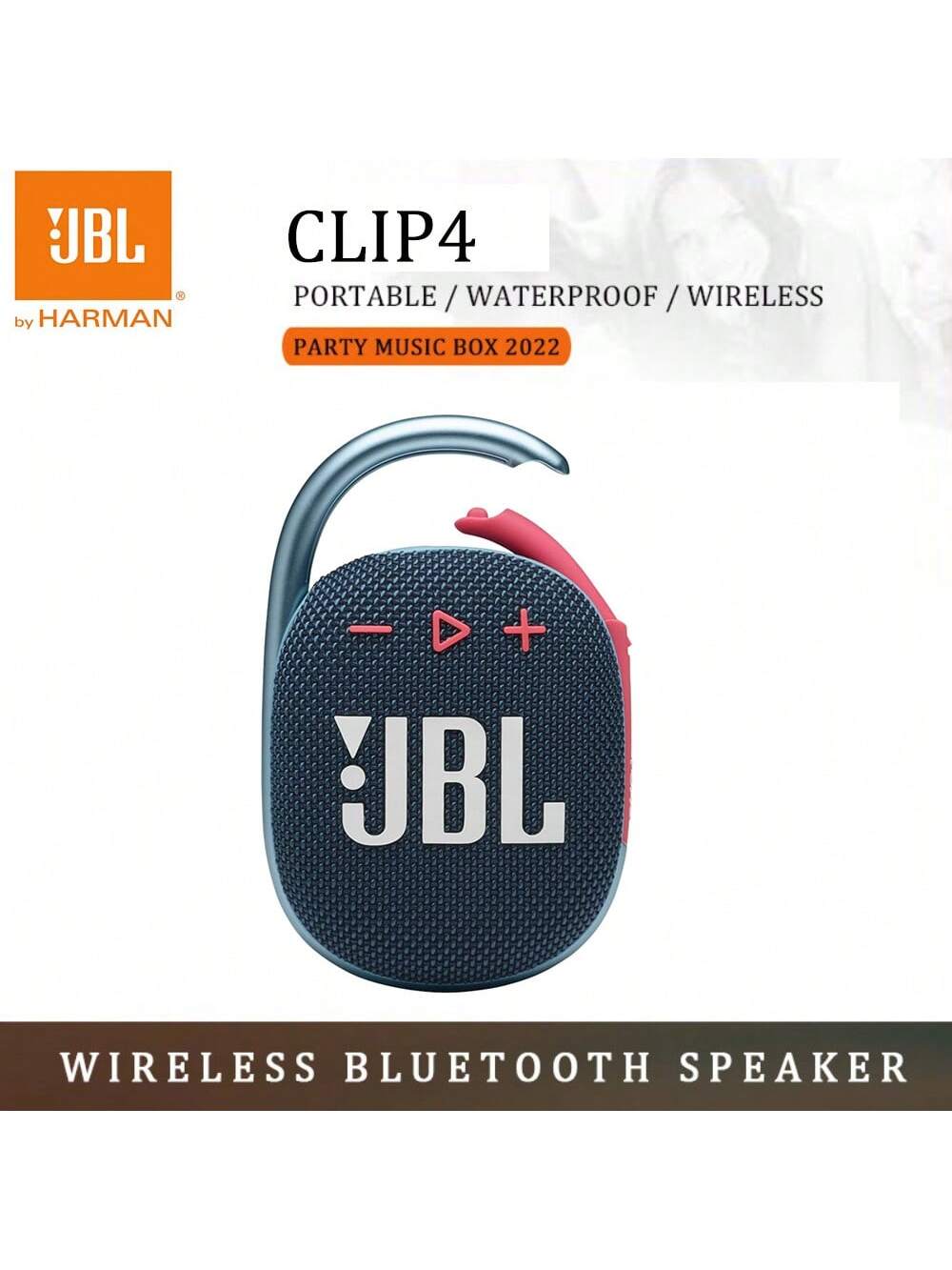 JBL CLIP 4 Bluetooth Speakers IP67 Waterproof/10 Hours Of Playtime Outdoor Travel Portable Mini Wireless Speaker Original JBL