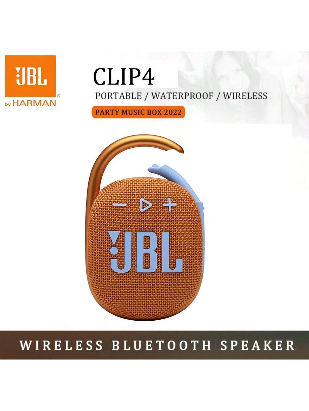 JBL CLIP 4 Bluetooth Speakers IP67 Waterproof/10 Hours Of Playtime Outdoor Travel Portable Mini Wireless Speaker Original JBL