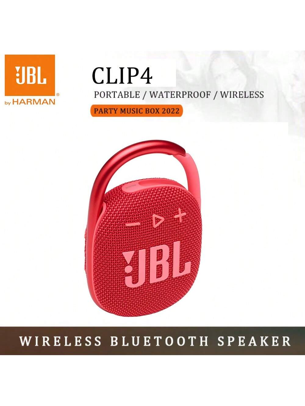 JBL CLIP 4 Bluetooth Speakers IP67 Waterproof/10 Hours Of Playtime Outdoor Travel Portable Mini Wireless Speaker Original JBL