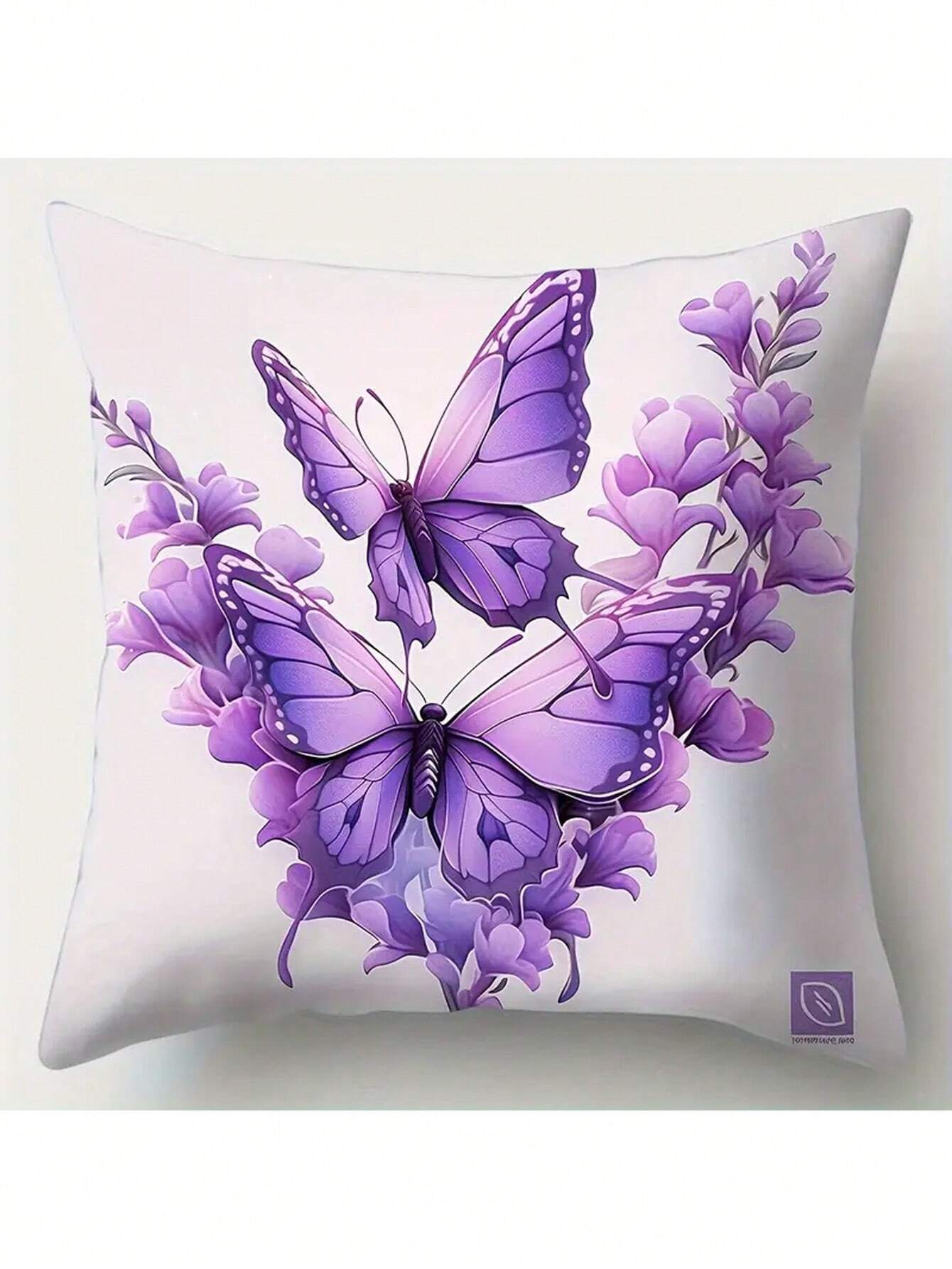 4pcs, Contemporary Style Pillowcase, Dragonfly, Flowers, Vibrant And Vivid, Brings Strong Visual Effects, Polyester Fiber, Pillowcase, Living Room, Sofa, Cushion, Office Chair, Lumbar Pad Home Decoration Room Decoration (Without Pillow Core)