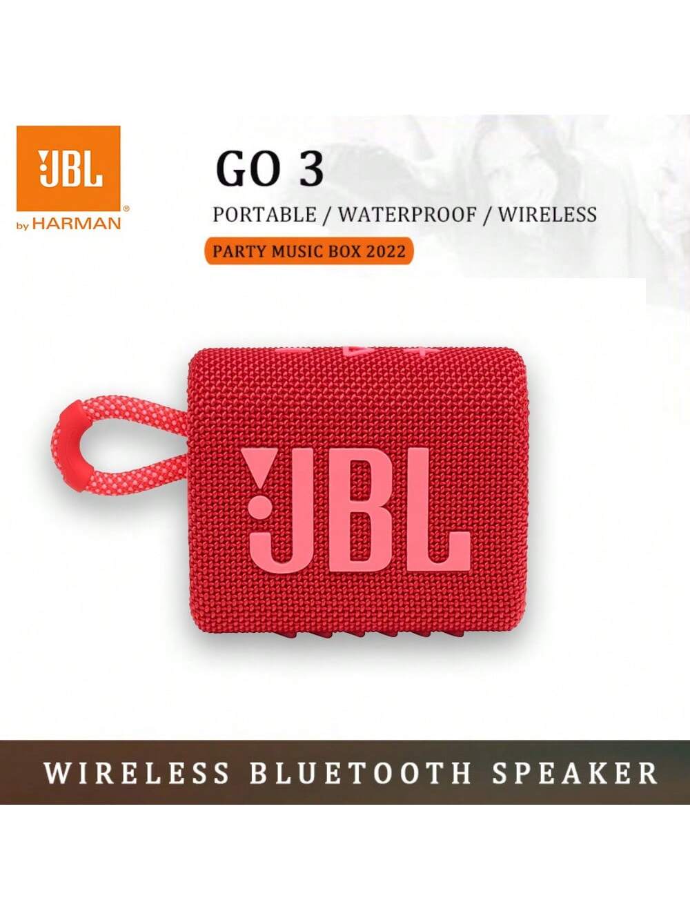 JBL Go 3 Bluetooth Speaker Powerful Bass Subwoofers Stereo Sound Outdoor GO3 Portable Mini Wireless Speaker Original JBL