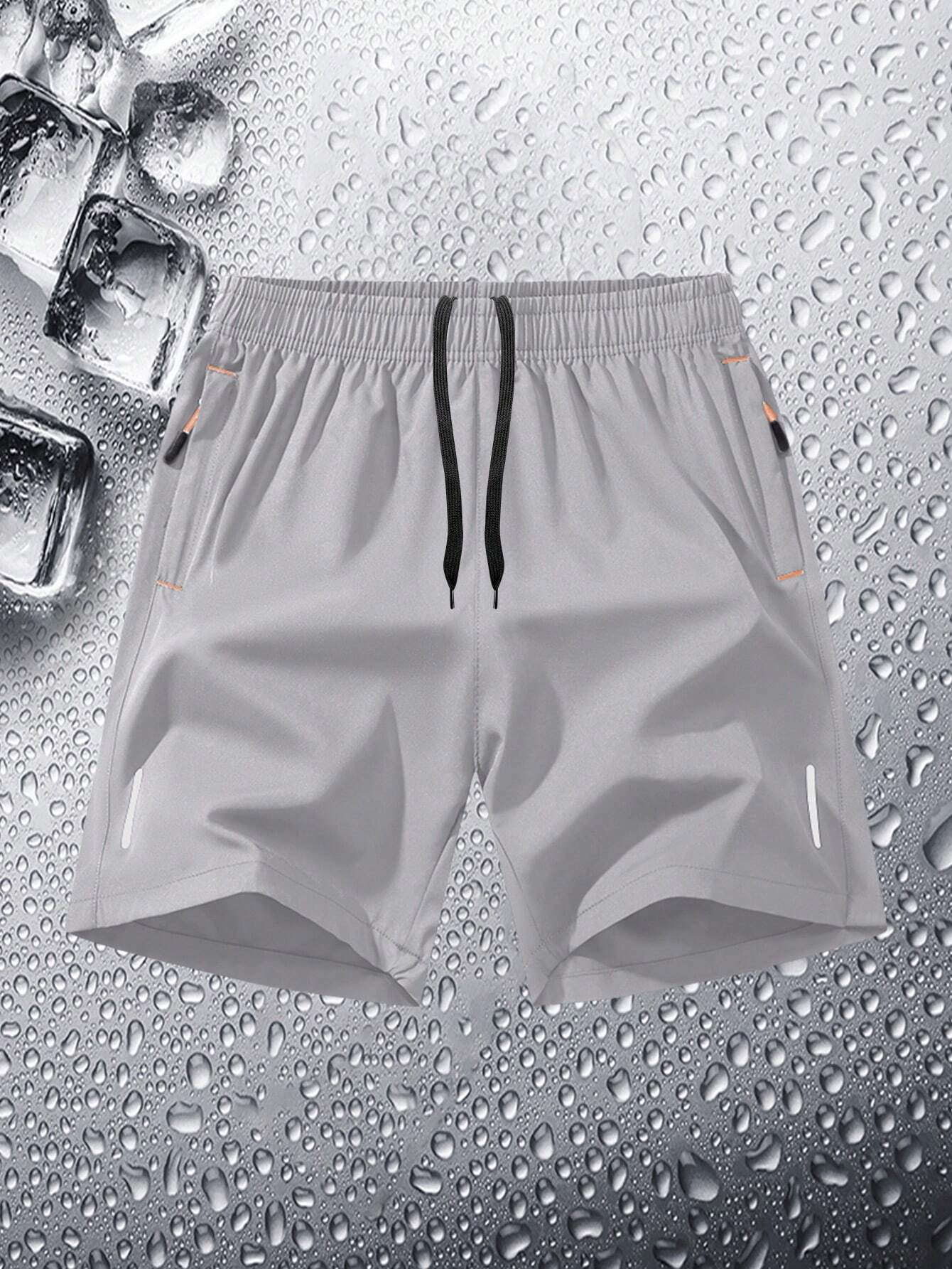 3pcs Men Plus Size Sports Shorts, Summer Ultra-Thin Quick Dry Shorts, Fashion Casual Running Gym Shorts, Beach Pants