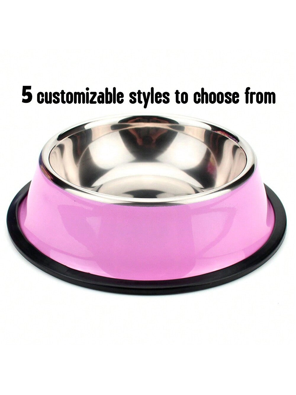 Personalized Anti Slip Stainless Steel Pet Bowl With Custom Name - Perfect For Cats And Dogs, Perfect For Food And Water Supply