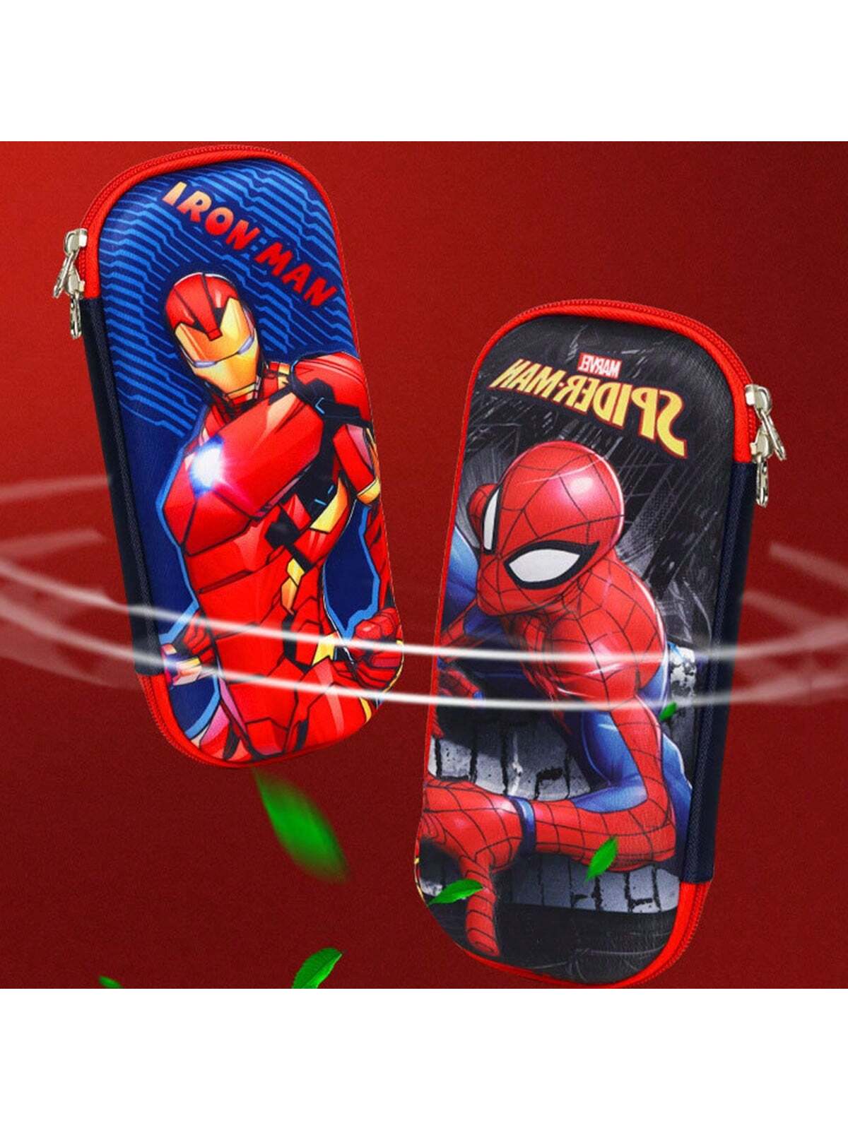 1pc Super Hero 3D Pencil Box New Boys And Girls Multi-Functional High Appearance Level Large Capacity Pencil Bag Pencil Box For Primary School Students With Children's Kindergarten Cartoon Cute Storage Box