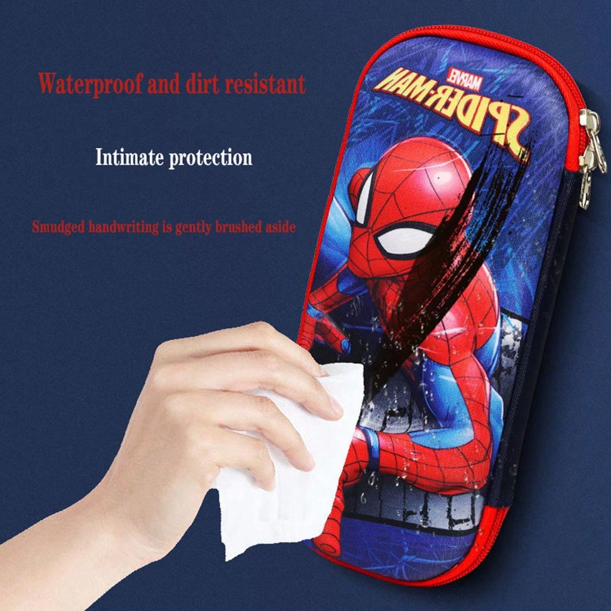 1pc Super Hero 3D Pencil Box New Boys And Girls Multi-Functional High Appearance Level Large Capacity Pencil Bag Pencil Box For Primary School Students With Children's Kindergarten Cartoon Cute Storage Box