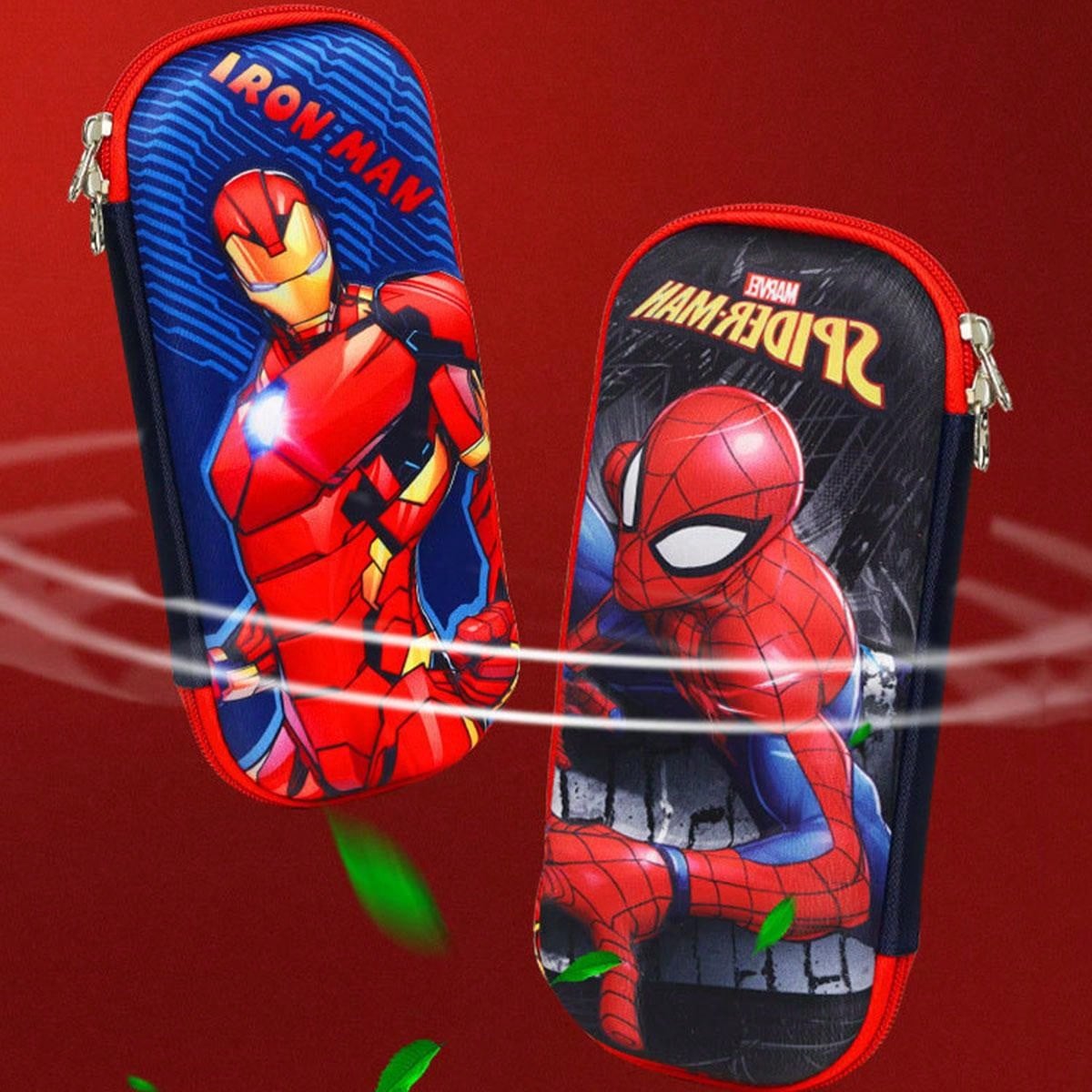 1pc Super Hero 3D Pencil Box New Boys And Girls Multi-Functional High Appearance Level Large Capacity Pencil Bag Pencil Box For Primary School Students With Children's Kindergarten Cartoon Cute Storage Box