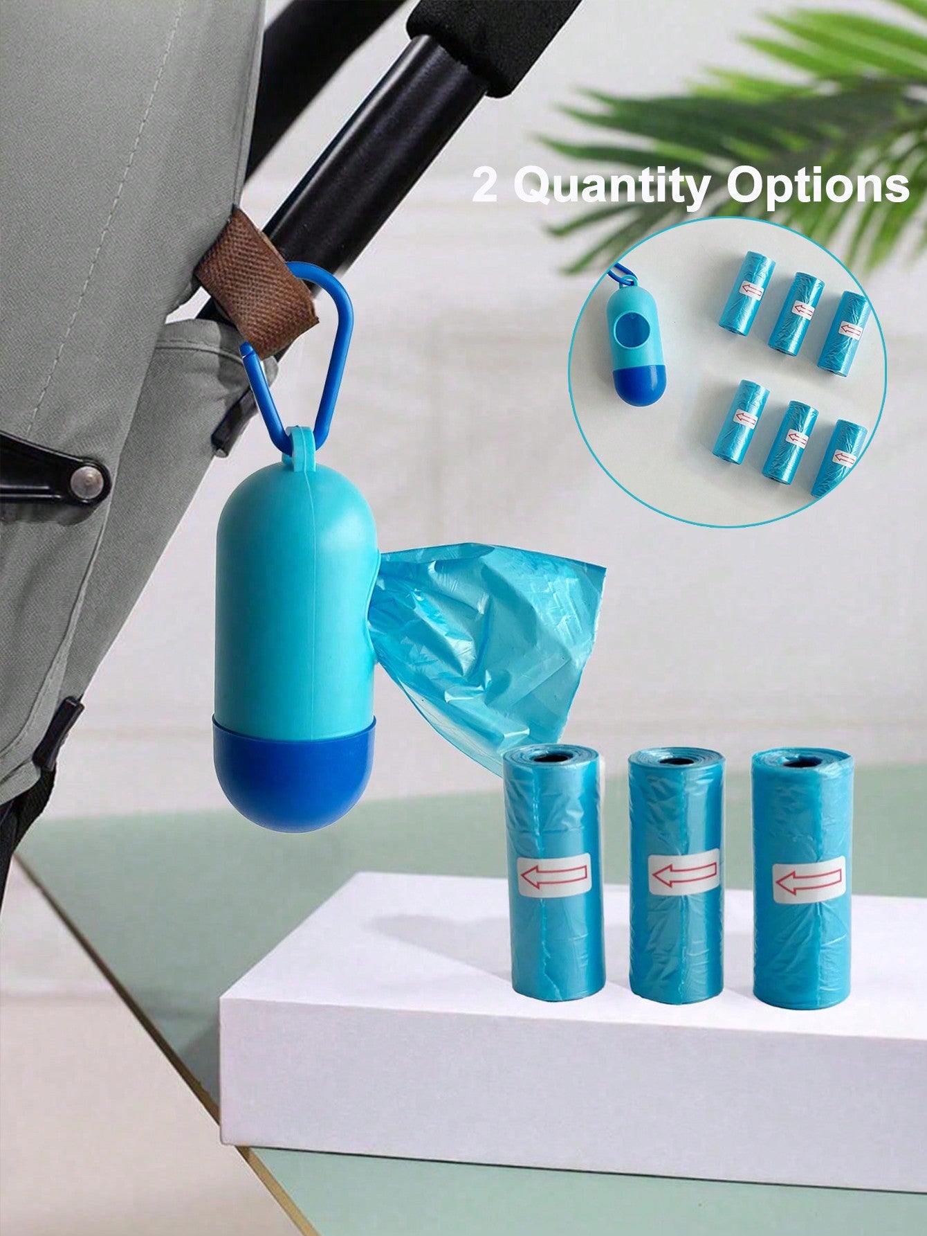 1box   45pcs/Bag / 1box   90pcs/Bag Baby Stroller Trash Bag Holder & Portable  Plastic Bags