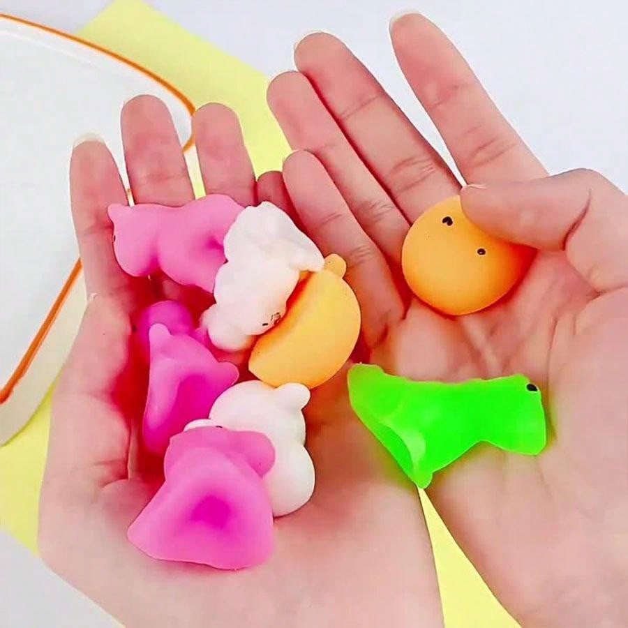 10/30/Piece, Mini Cute Animal Gummy Bag, Random Mochi Gummy Party Gift Toy, Cute And Soft Squeezable Stress Relieving Toy, Suitable For Students And Adults As A Treasure Box Toy, Party Small Gift,Christmas