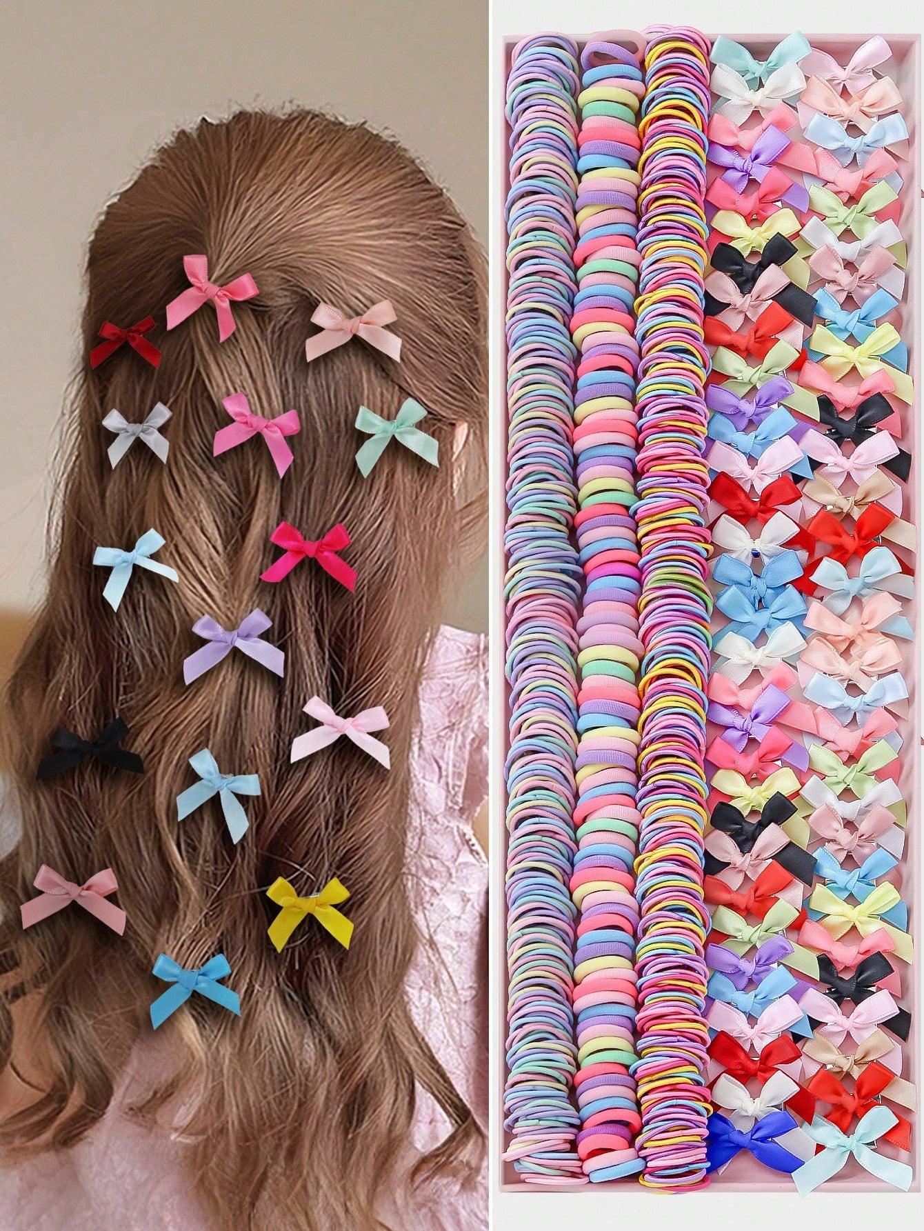 260pcs/Set Baby Girl Princess Hair Accessories Combo - Hair Ties, Hairclips, Barrettes, Hair Bands, For Daily Wear & Gift