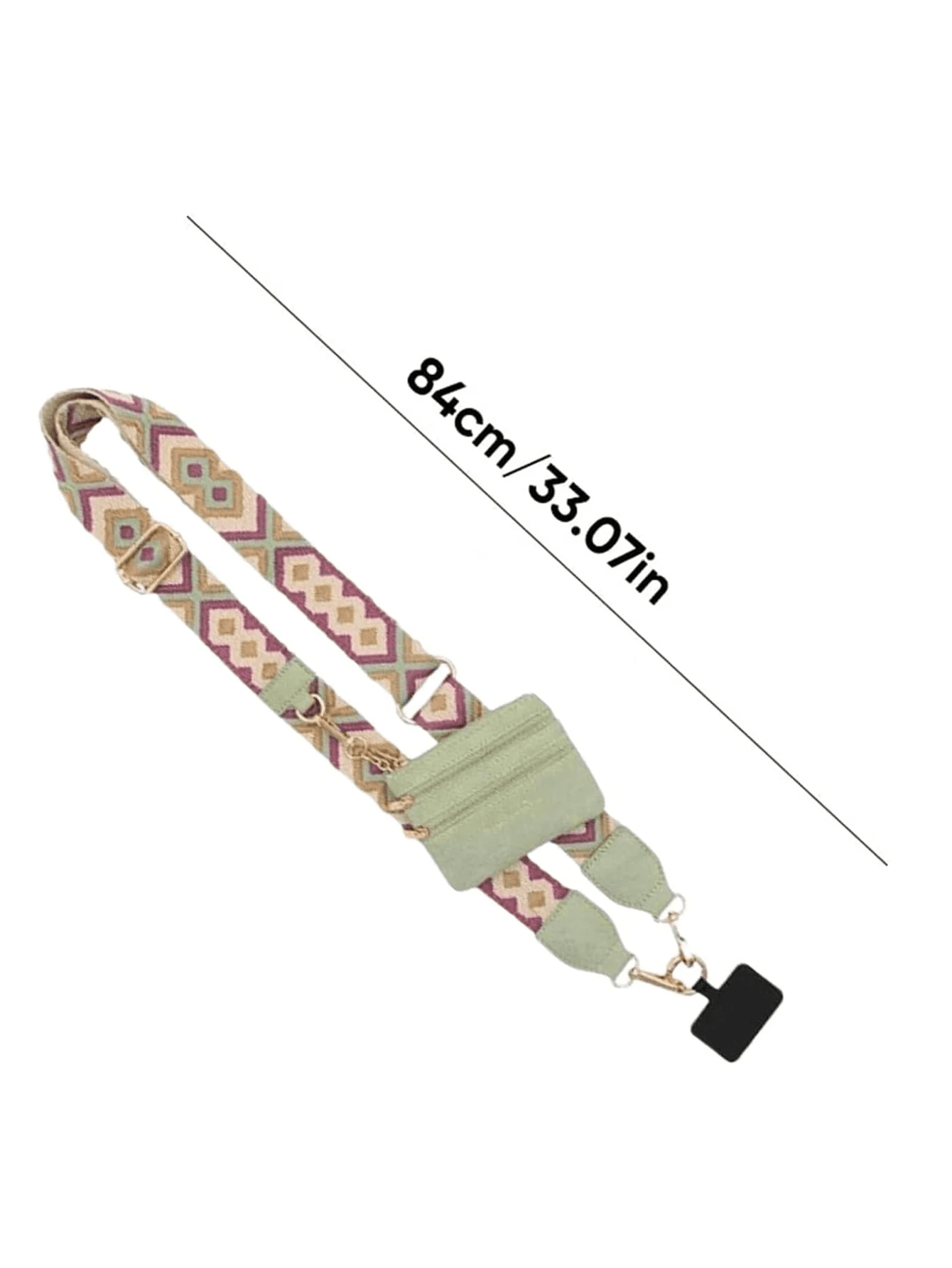 Phone Strap With Zippered Pouch, Clip And Go Strap For Phone, Cross Body Phone String With Zipper Wallet Pouch, Phone Strap Crossbody, The Perfect Companion For The Outdoors, Perfect For Both Ladies And Men