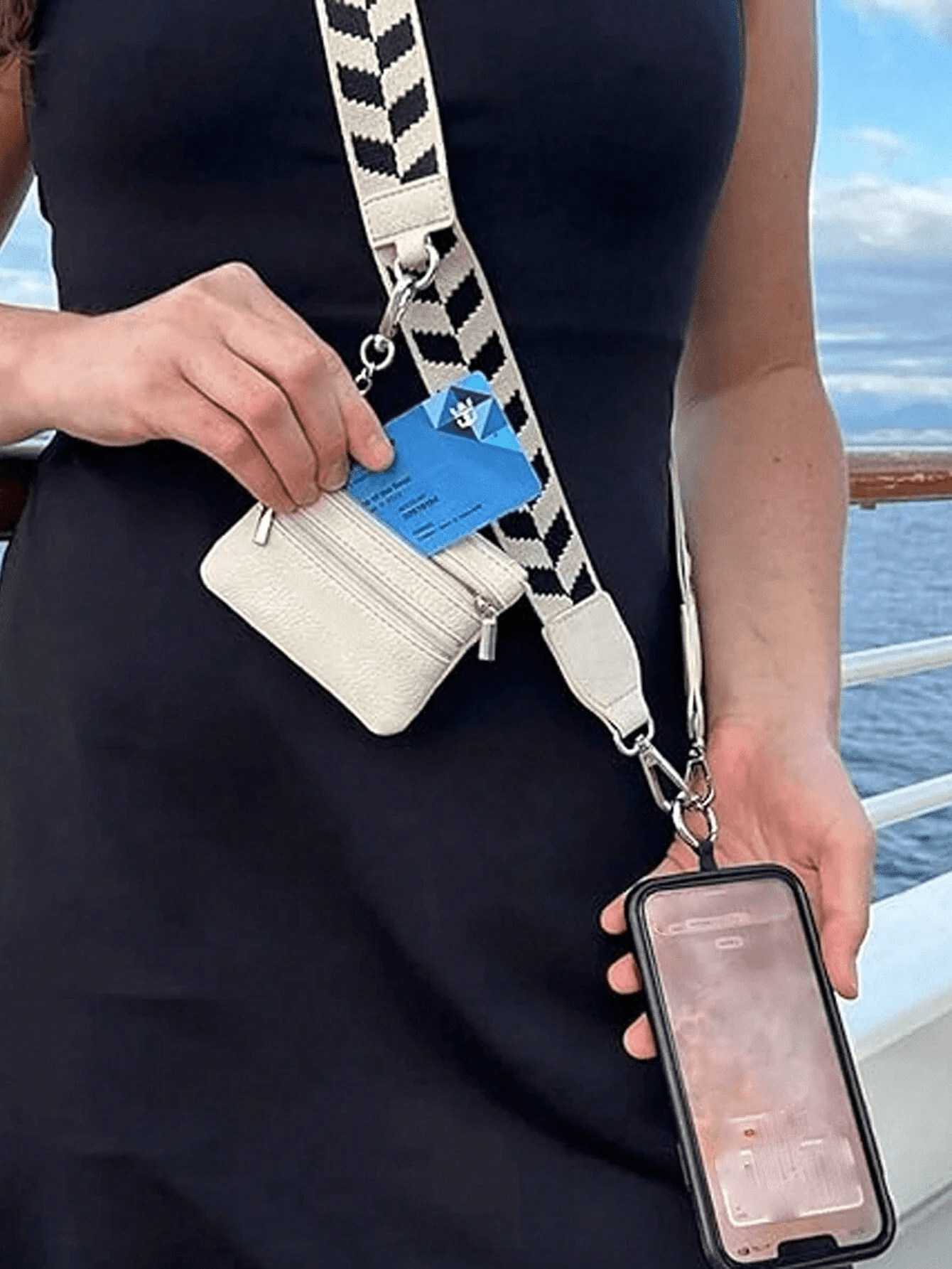 Phone Strap With Zippered Pouch, Clip And Go Strap For Phone, Cross Body Phone String With Zipper Wallet Pouch, Phone Strap Crossbody, The Perfect Companion For The Outdoors, Perfect For Both Ladies And Men