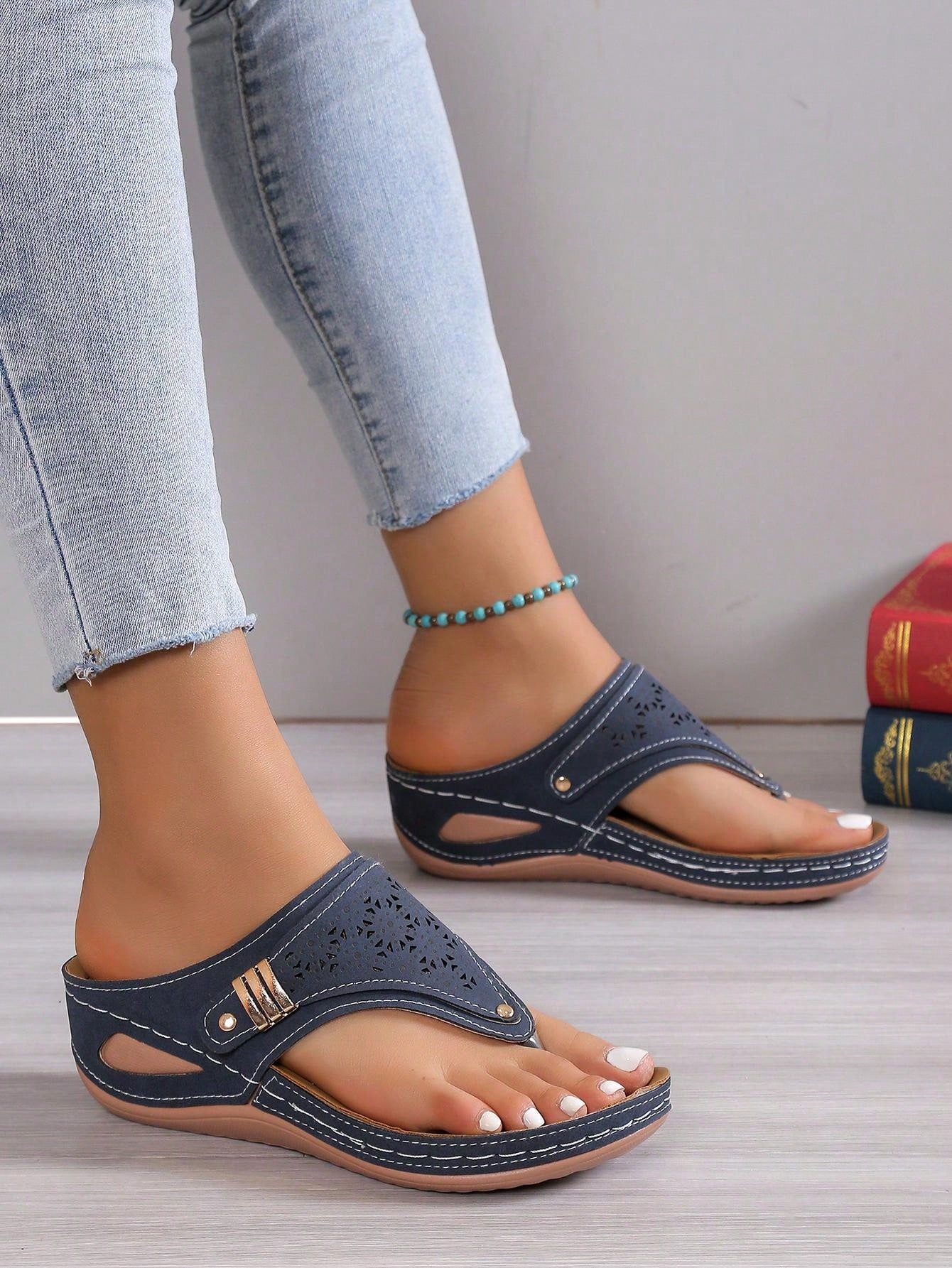 Plus Size Women's Platform Wedge Sandals