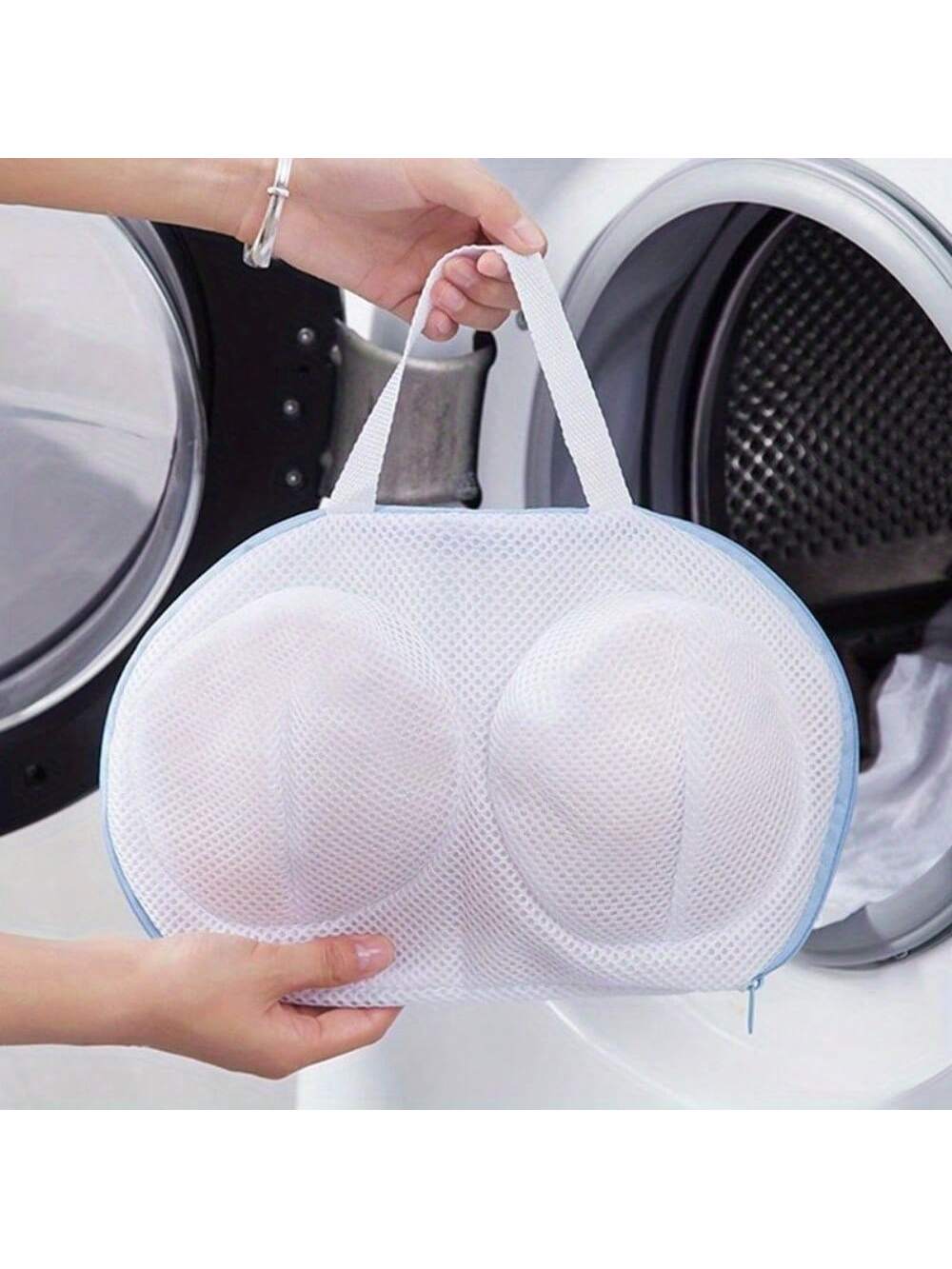 Bra Washing Bags For Laundry, Upgraded Bra Laundry Bags Mesh Women Brassiere Underwear Wash Bags With Handle And Zipper For Delicates Lingerie Washing Machine (Grey)