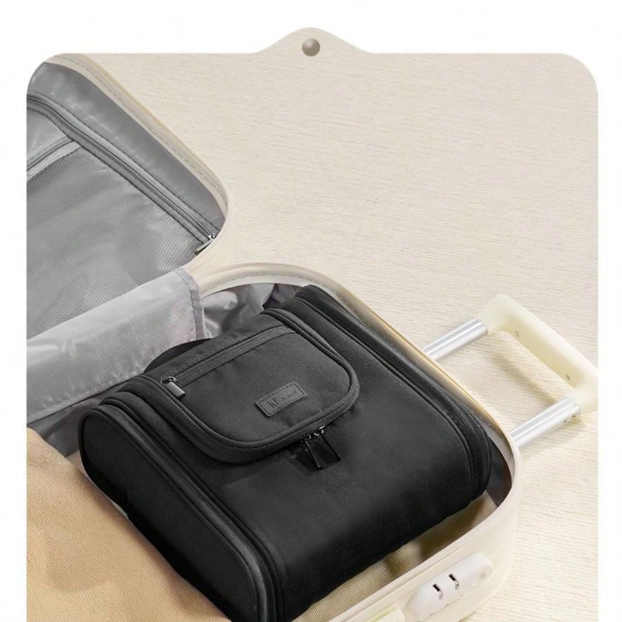 Travel, Business, Home Storage Bag, Men's And Women's Business Travel Handheld Large Capacity Toilet Bag, Can Hang Dry Wet Separation Makeup Bag Cosmetic Bag Makeup Storage Makeup Organizer Travel Accessories Brush Bag Make Up Container Travel Stuff Trav