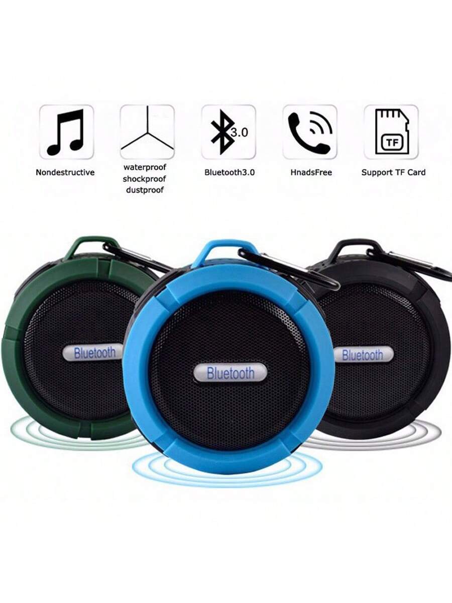 Waterproof Wireless Portable Bluetooth Speaker, Outdoor Subwoofer Music Sound Box For Mini Speakers, Bathroom Sucker Small Bluetooth Speaker, Mobile/Car/Sports Hands-Free Calls