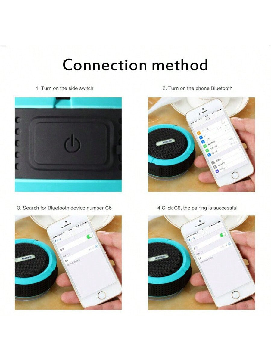 Waterproof Wireless Portable Bluetooth Speaker, Outdoor Subwoofer Music Sound Box For Mini Speakers, Bathroom Sucker Small Bluetooth Speaker, Mobile/Car/Sports Hands-Free Calls