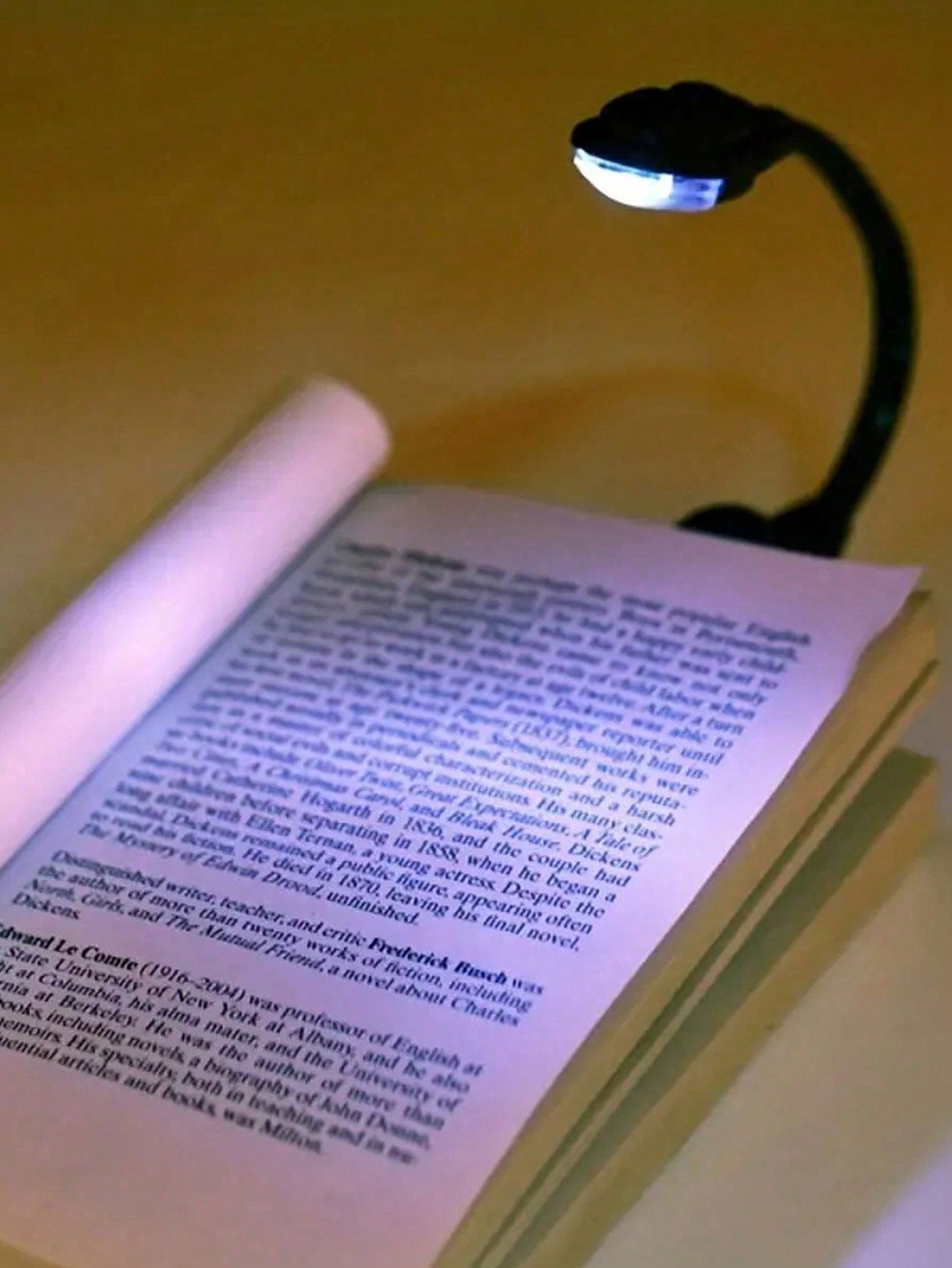 1pc Clip-On Book Light LED Mini Book Light Foldable Hose Clip Reading Light Reading Light Notebook Light Learning Assistant