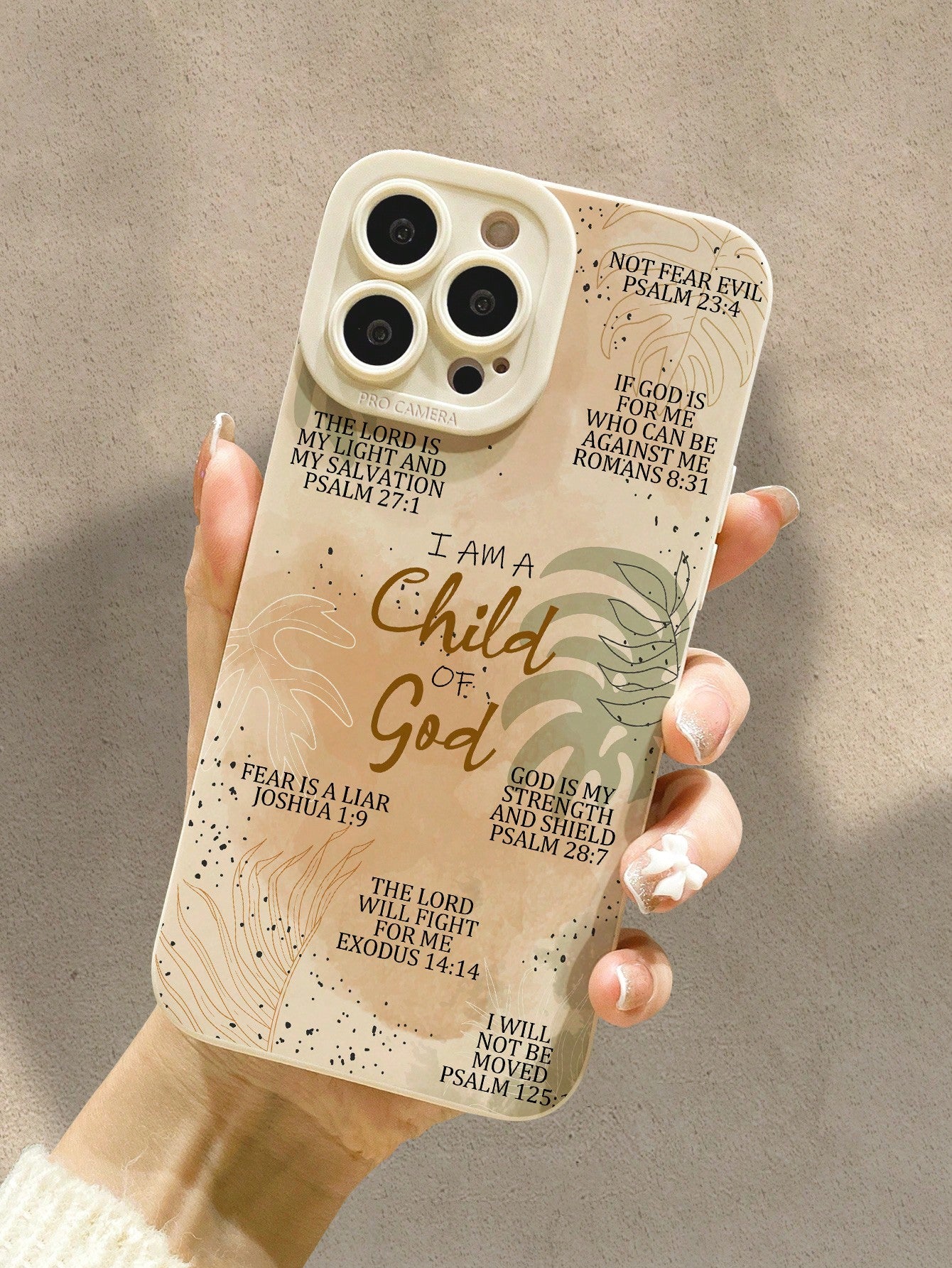 God Of Child Slogan Pattern Liquid Silicone Mobile Phone Case Full-Body Protection Shockproof Anti-Fall TPU Soft Rubber Case Compatible With Apple IPhone