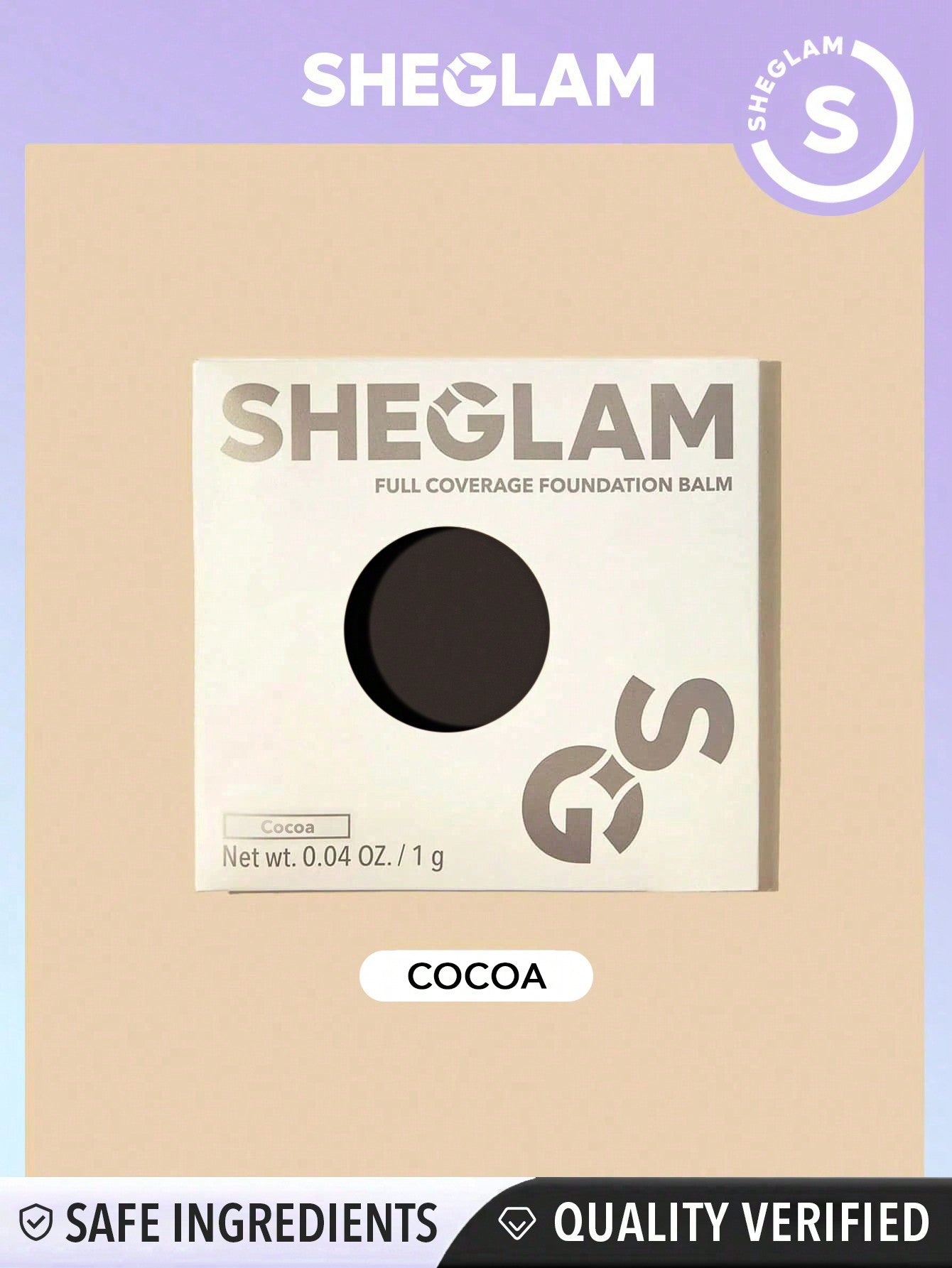 SHEGLAM Skinfluencer Full Coverage Foundation Balm Sample-Golden