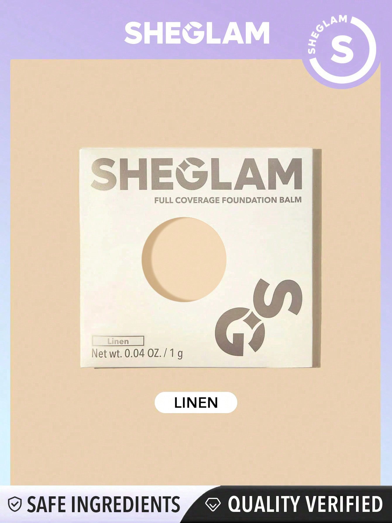 SHEGLAM Skinfluencer Full Coverage Foundation Balm Sample-Golden