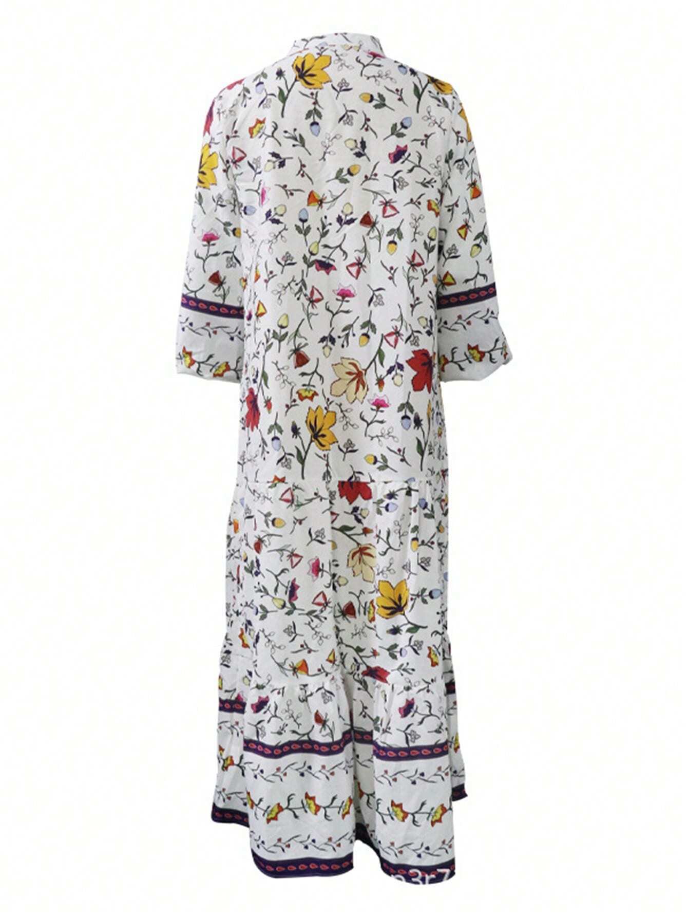 Women's Fashion Floral Print Bohemian Dress