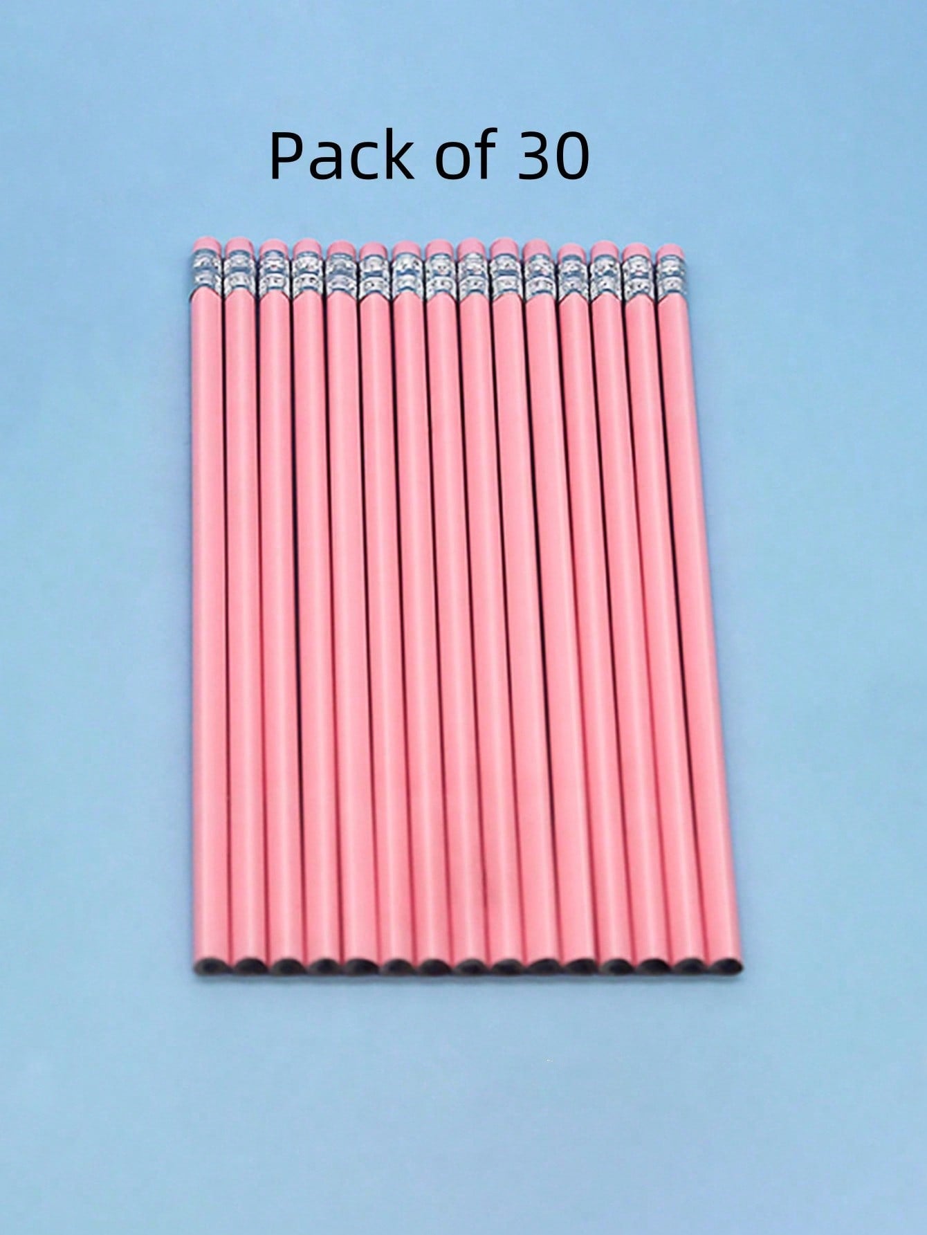 12/30pcs Macaron Color Pencil Triangular Rod Glossy Basswood With Eraser Head Sketch Brush Study Stationery Hb Pencil