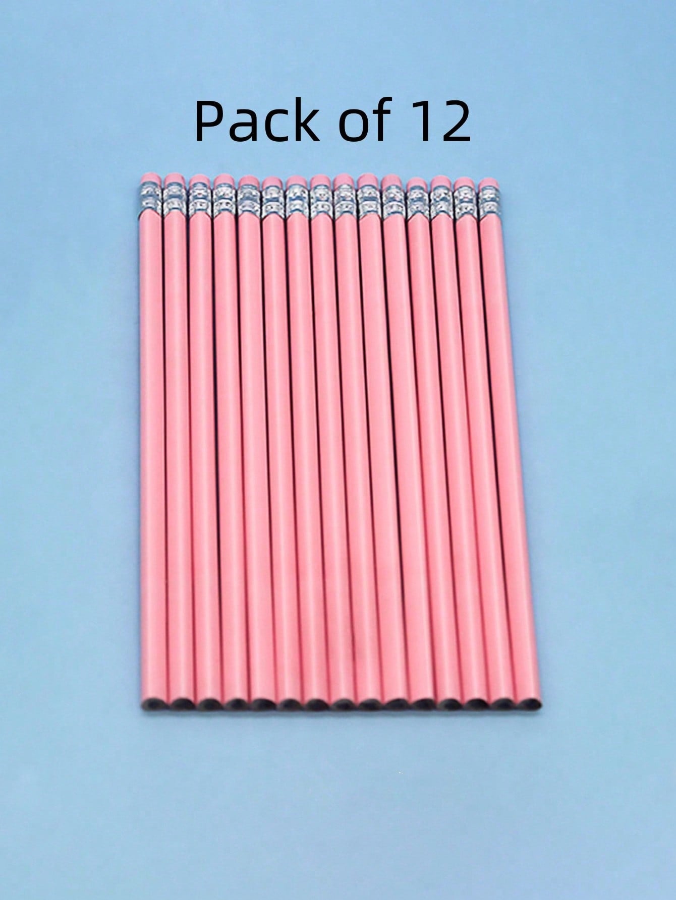 12/30pcs Macaron Color Pencil Triangular Rod Glossy Basswood With Eraser Head Sketch Brush Study Stationery Hb Pencil