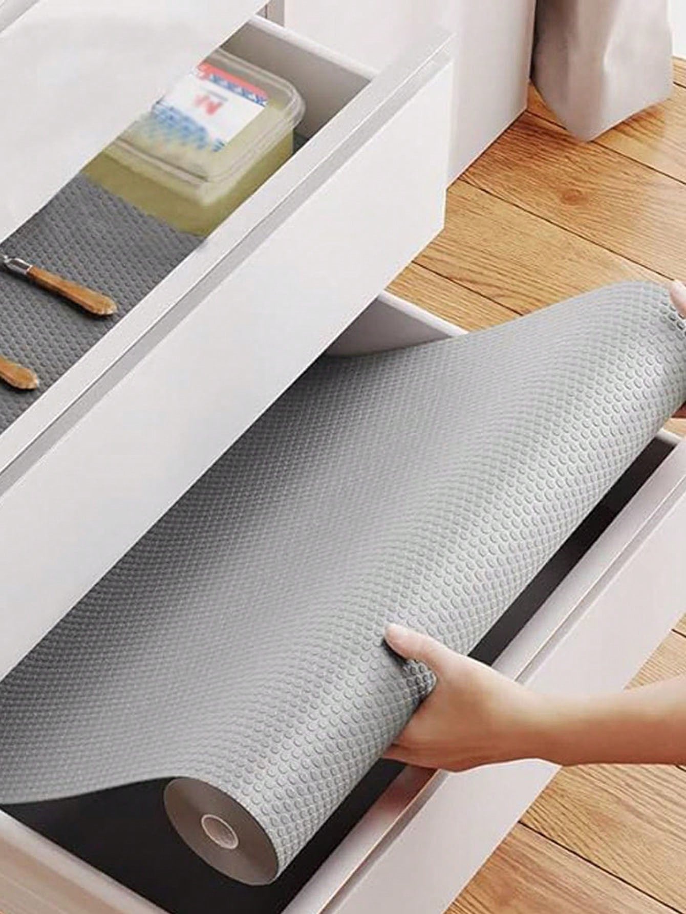 1 Roll Non-Slip Shelf Liner,Eva Waterproof Cabinet Liner,Translucent Non-Adhesive Drawer Liner,Easy To Cut Cupboard Liner For Shelves,Refrigerator,Desk,Cabinet,Kitchen,Shelf Mats.(11.8