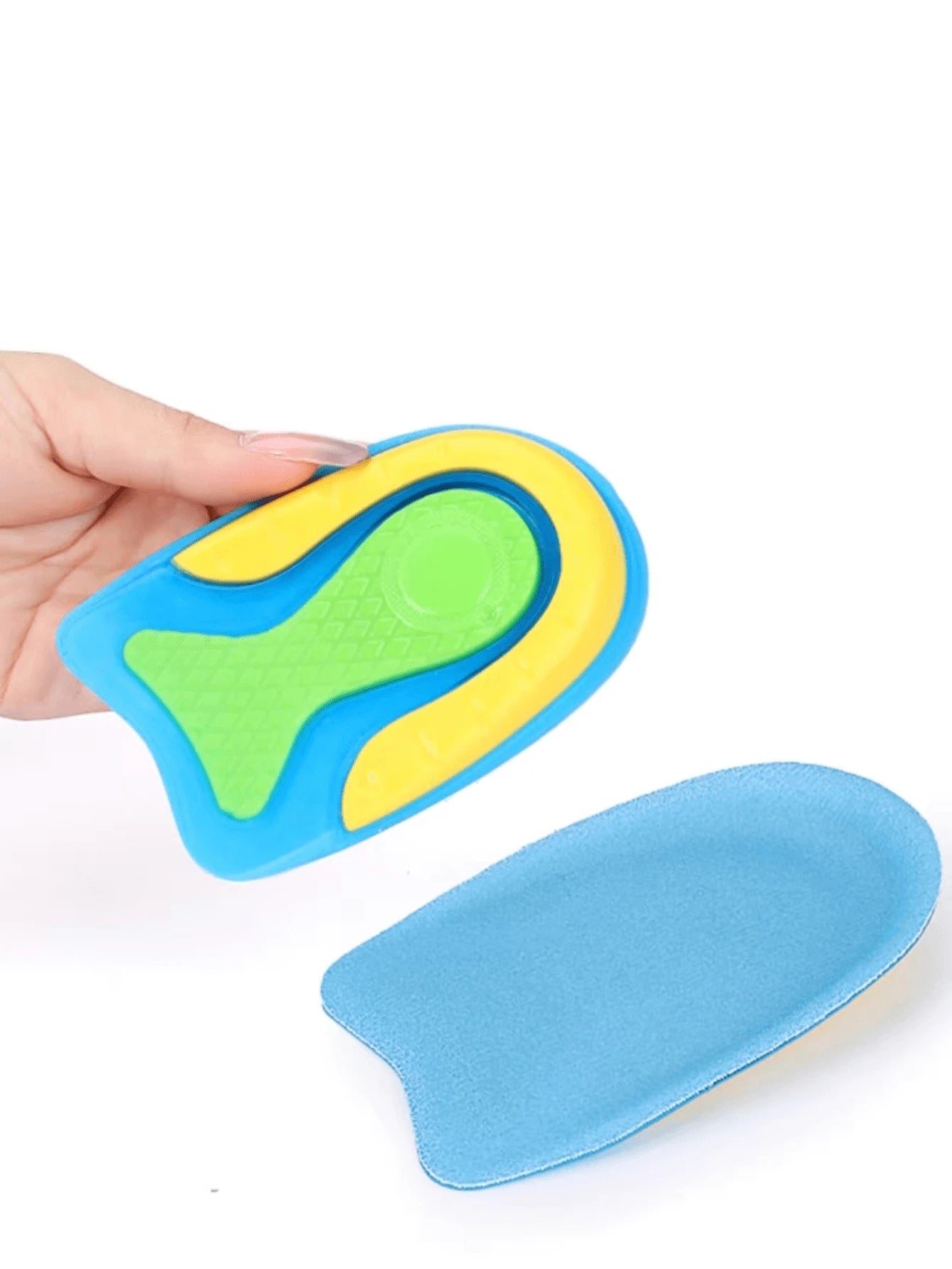 2pcs Heel Pain Relief Pads - Pu Gel Heel Cup Cushions To Protect Foot Spurs & Shock Absorption In Sports Shoes