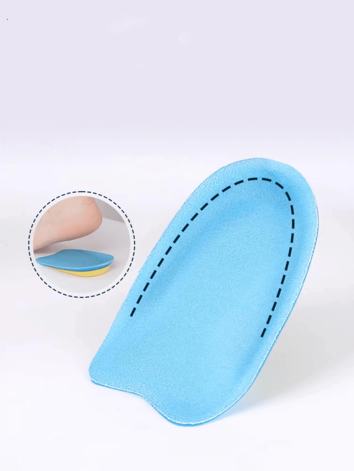 2pcs Heel Pain Relief Pads - Pu Gel Heel Cup Cushions To Protect Foot Spurs & Shock Absorption In Sports Shoes