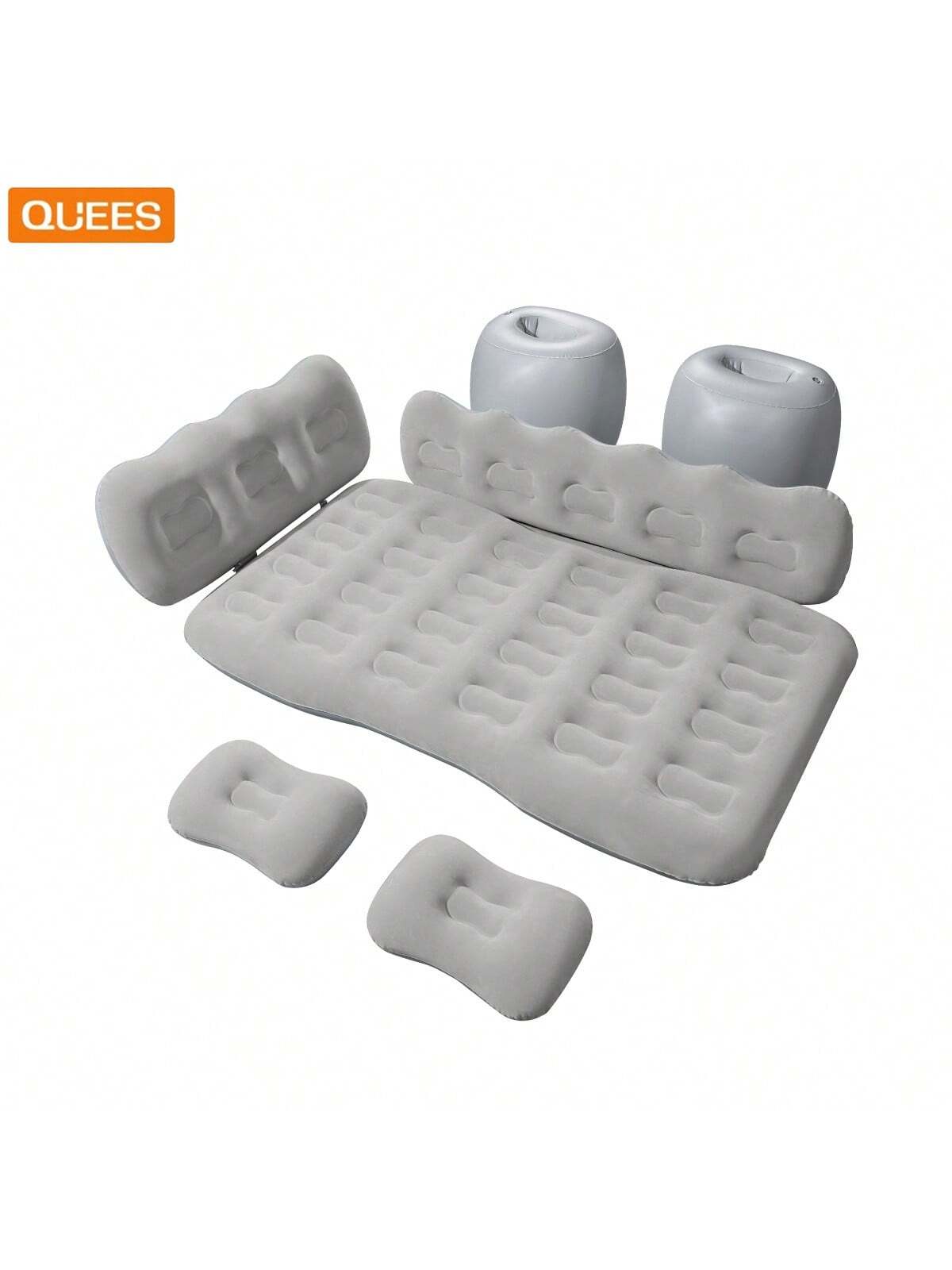 QUEES Car Inflatable Air Mattress - Universal 4-Season Inflatable Mattress, Enlarged Side Cushion Design Comfortable Inflatable Mattress