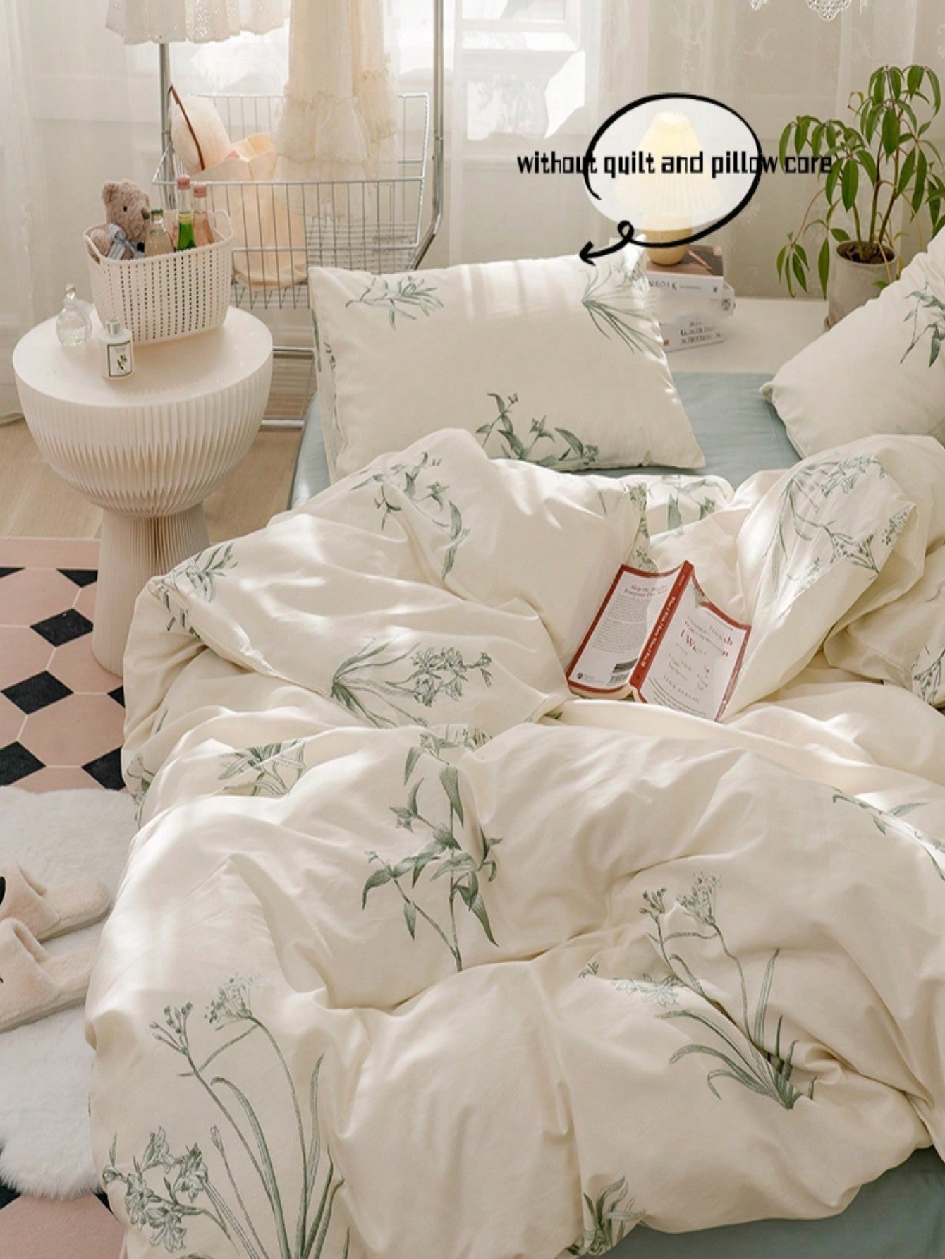 3pcs/Set Botanical Print Duvet Cover