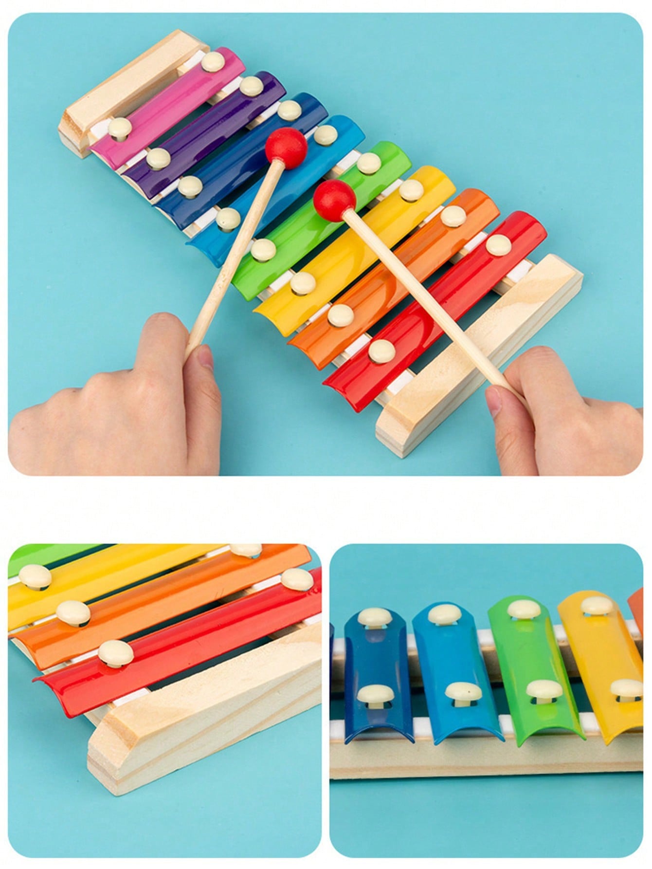 Toddler Musical Instruments,Wooden Percussion Instruments For Baby Kids Preschool Educational Musical Toys Set Boys And Girls Baby Toys Boys,Kids Toys For Boys,Halloween Baby