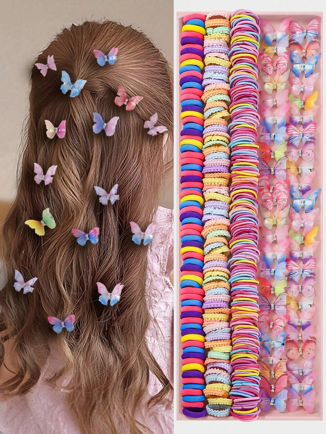 260pcs/Set Baby Girl Princess Hair Accessories Combo - Hair Ties, Hairclips, Barrettes, Hair Bands, For Daily Wear & Gift