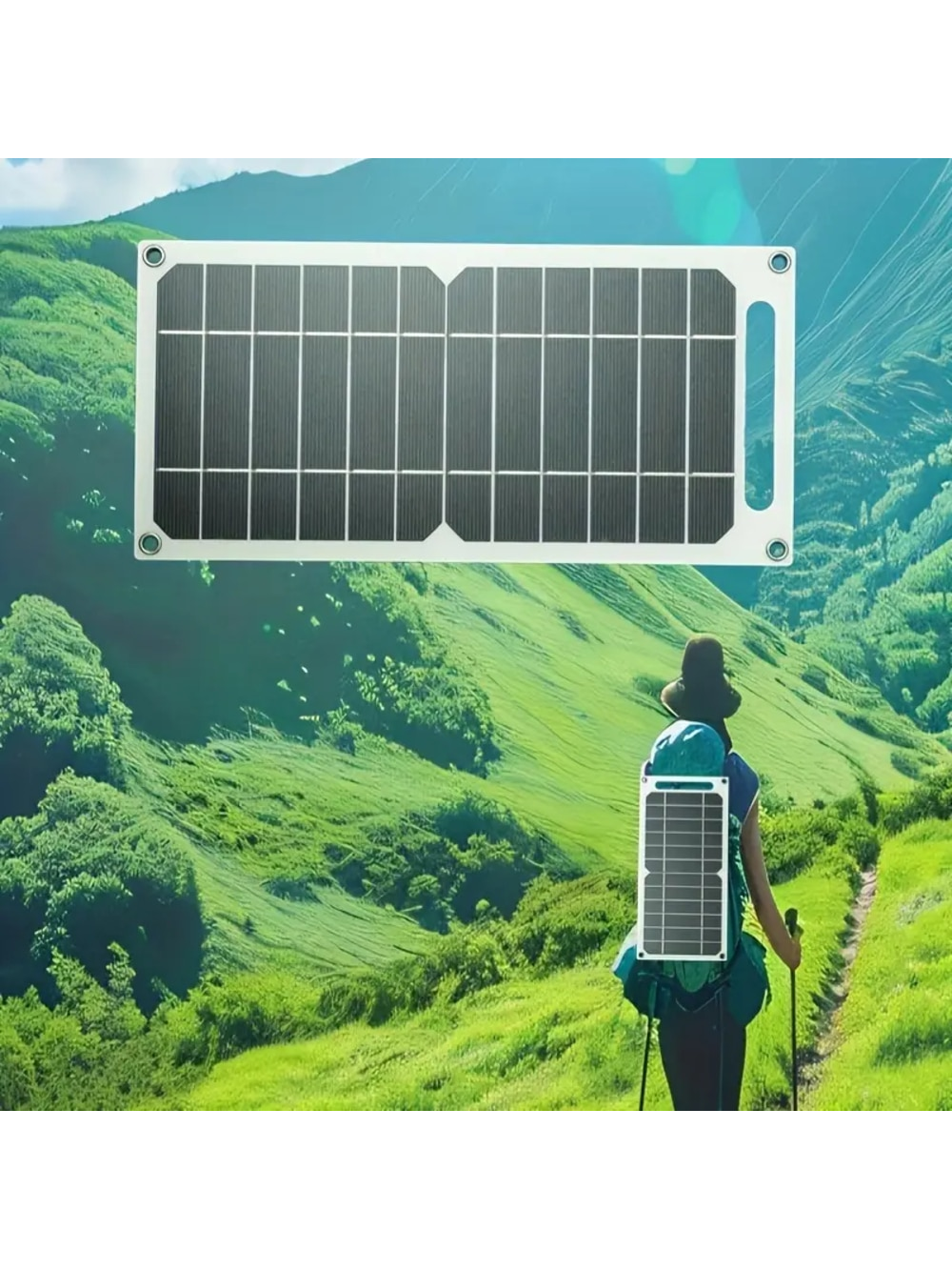 6W/5V Portable Solar Charger Panel With USB Port, For Power Bank, Emergency Backup Electricity For Outdoor Activities, Camping, Flashlights, Fans - Very Convenient And Practical