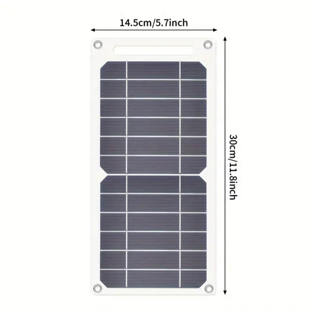 6W/5V Portable Solar Charger Panel With USB Port, For Power Bank, Emergency Backup Electricity For Outdoor Activities, Camping, Flashlights, Fans - Very Convenient And Practical