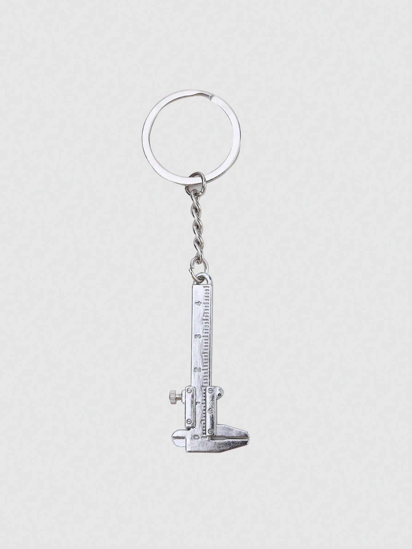 (The Color Of The Scale And Numbers Is Random)1 Pc Mini Caliper Key Chain Alloy Vernier Caliper Keyring Portable Rulers Calipers Keychain Small Measuring Gauging Tools 0-40mm