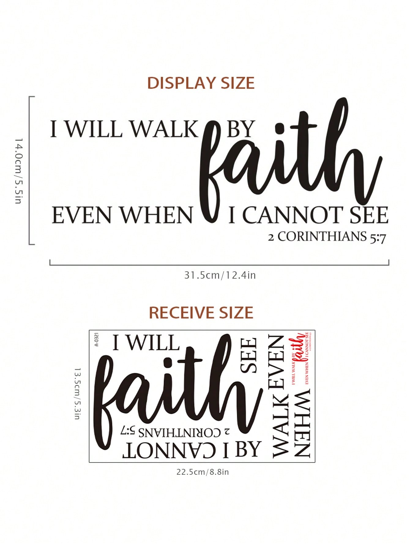 Bible Verse Wall Stickers Inspirational Quote Decals Peel And Stick Motivational Wall Decal For Nursery Kids Room