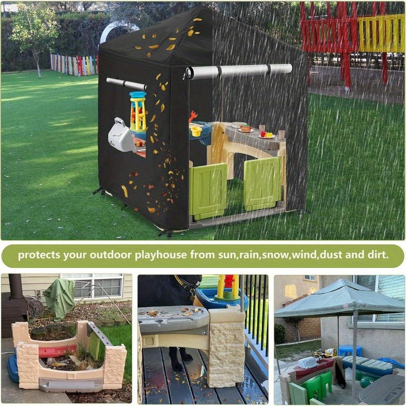 142.24cm x 142.24cm x 152.91cm Durable Waterproof Playhouse Cover for Youngsters - UV & Weather Resistant, Fits Step2 and Similar Brands