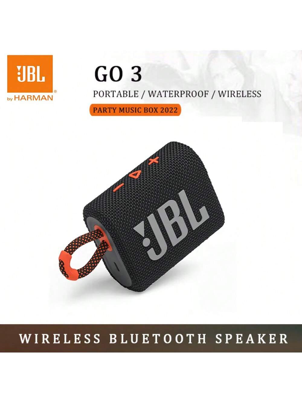 JBL Go 3 Bluetooth Speaker Powerful Bass Subwoofers Stereo Sound Outdoor GO3 Portable Mini Wireless Speaker Original JBL