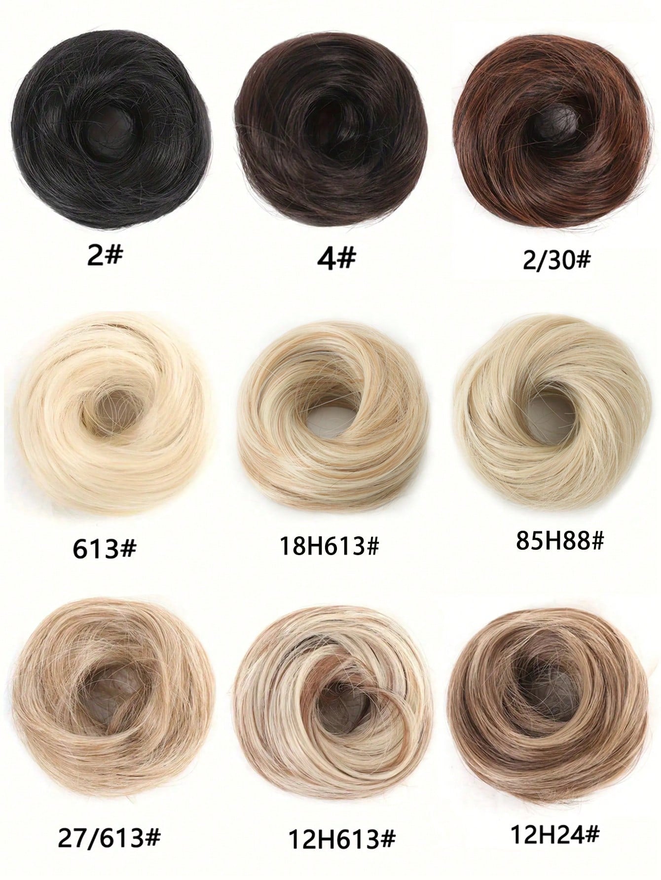 Messy Donuts, Buns, Wigs, Fluffy And Naturally Elastic Buns, Synthetic Hair Extensions, Elegant And Natural Hair Accessories Suitable For Daily Use