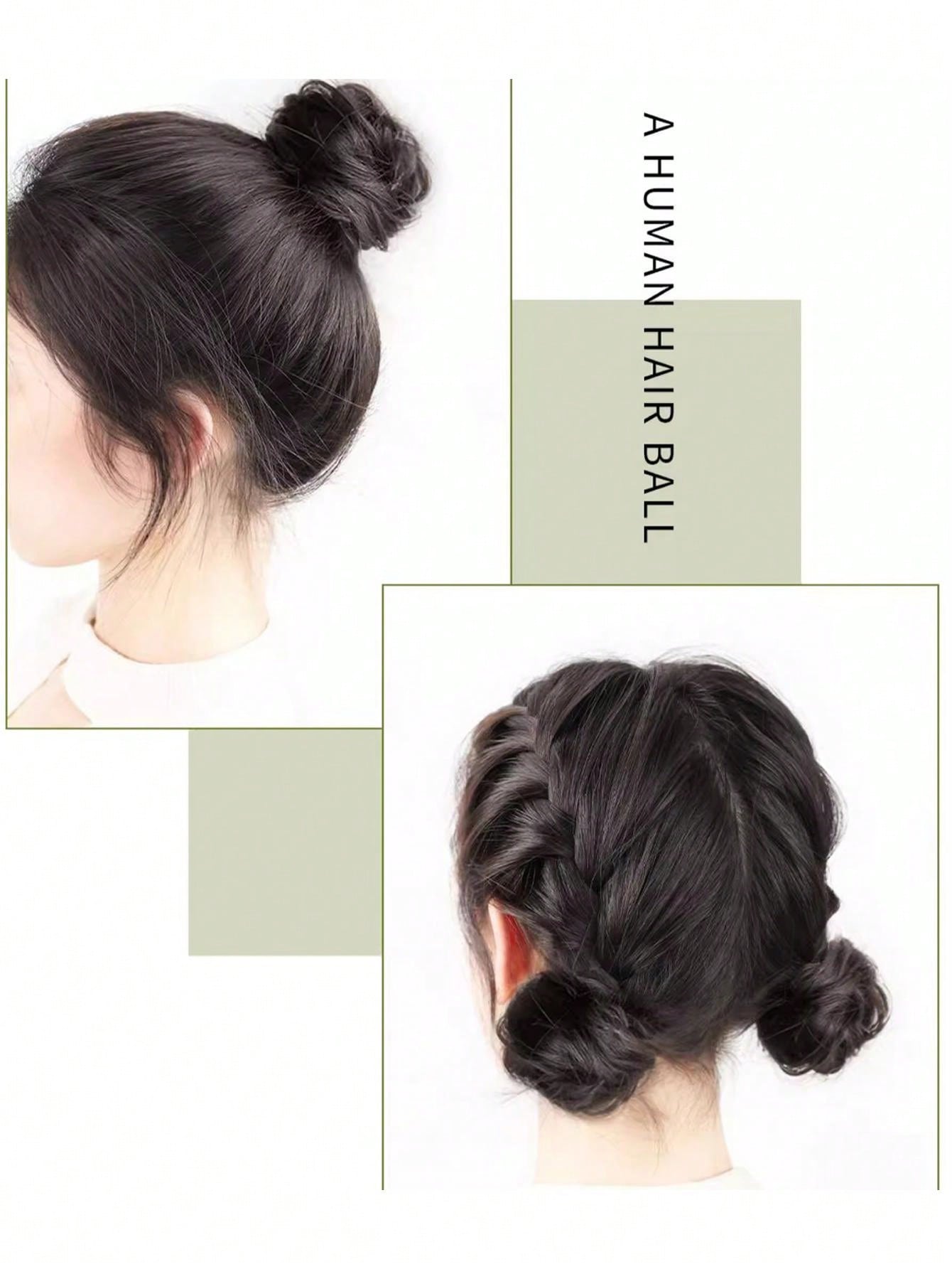 Messy Donuts, Buns, Wigs, Fluffy And Naturally Elastic Buns, Synthetic Hair Extensions, Elegant And Natural Hair Accessories Suitable For Daily Use