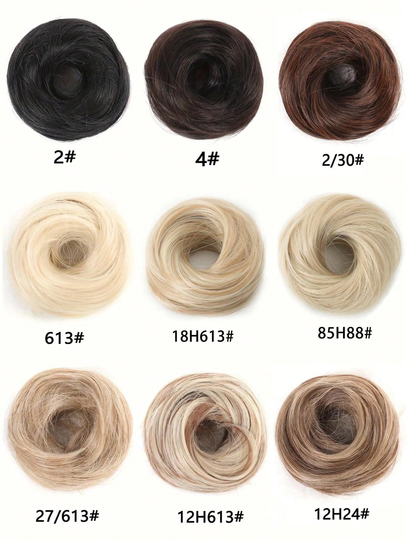 Messy Donuts, Buns, Wigs, Fluffy And Naturally Elastic Buns, Synthetic Hair Extensions, Elegant And Natural Hair Accessories Suitable For Daily Use