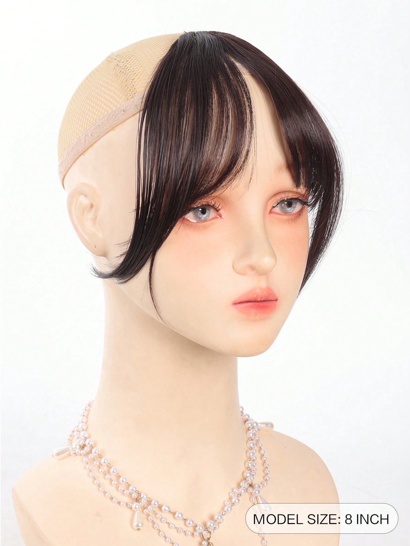 Synthetic Bangs Wig For Women With Natural Side Bangs Fluffy And Add Hair Flipper Bangs