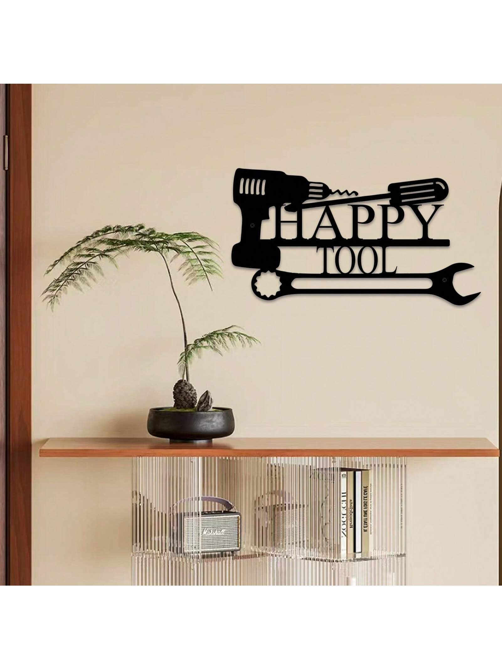 1pc Personalized Automotive Repair Shop Metal Wall Art Decor - Iron Art Mechanic Workshop Sign - Customizable Text - No Electricity Required - Suitable As Birthday, Christmas Gift For Mechanic, Dad, Men