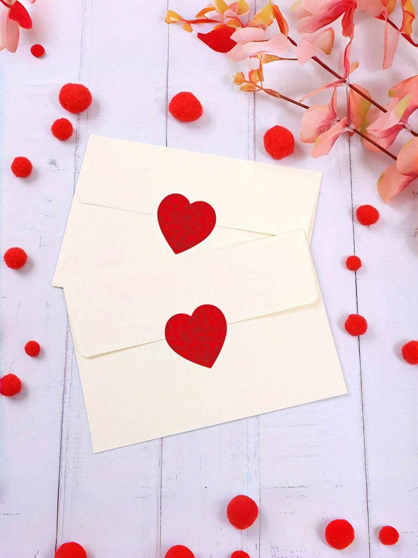 1/2/3 Roll(S), 500pcs/Roll Heart-Shaped Sticker, Mixed Colors, For Gift Wrapping, Cards And Envelopes