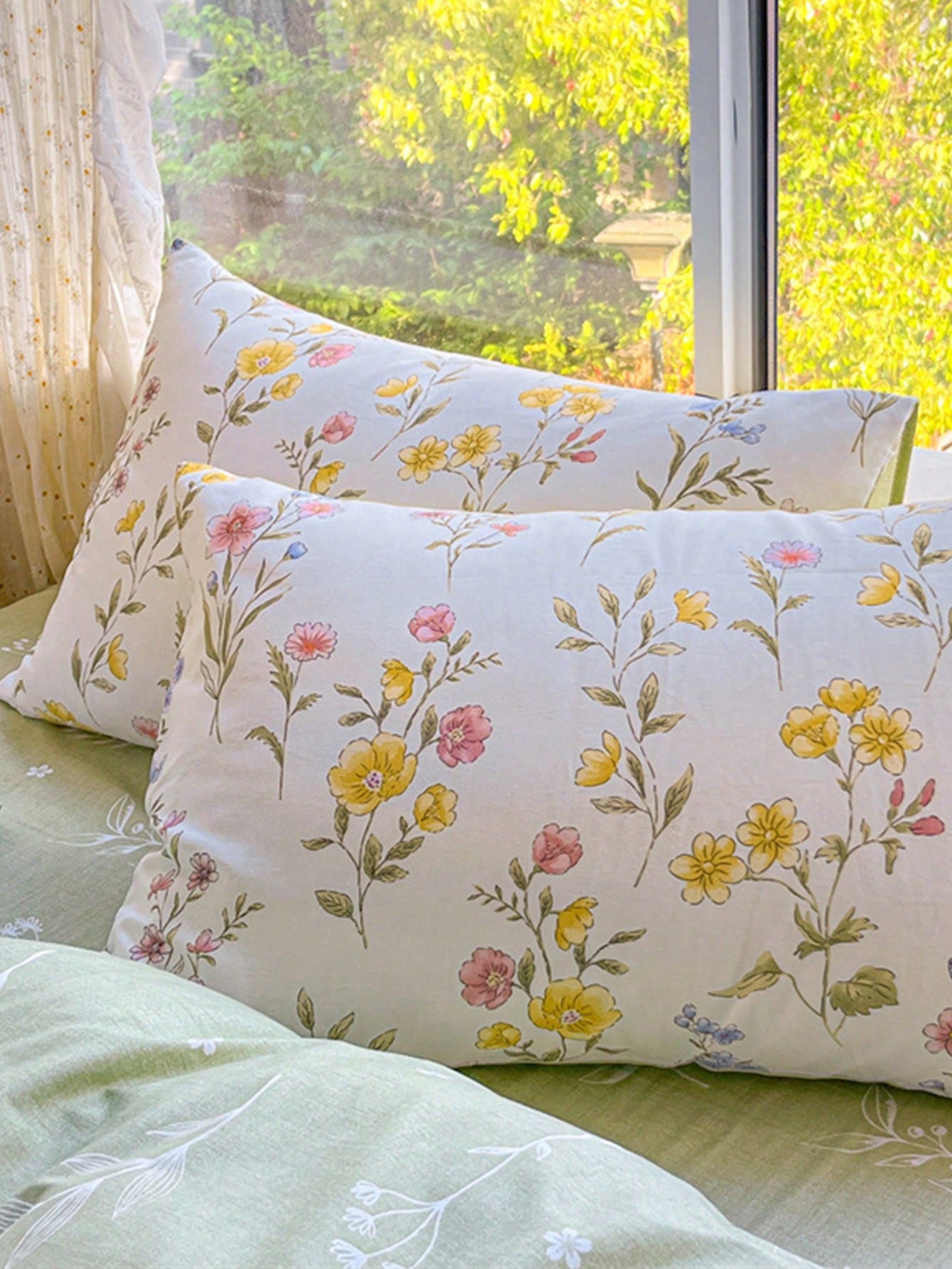 3pcs Set Ditsy Floral Duvet Cover, Twin/Full/Queen/King Size