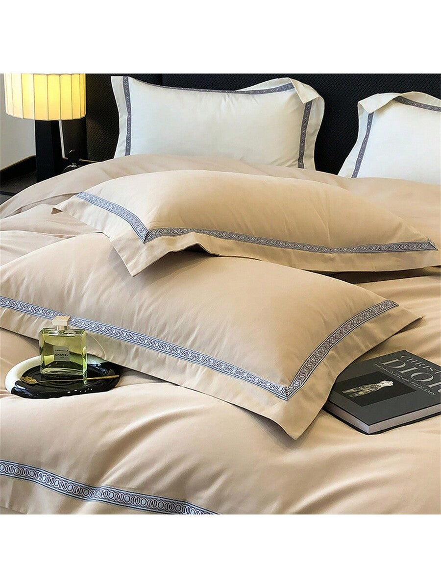 1set Simple, Comfortable, Soft, Luxury Hotel Style Duvet Cover 3-Piece Set, Includes 1 Duvet Cover   2 Pillowcases