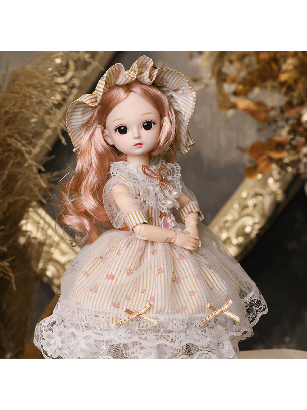 30cm Bjd Doll Doll 20 Joints Movable Suit Doll Princess Skirt Doll Vinyl Body Doll Gift